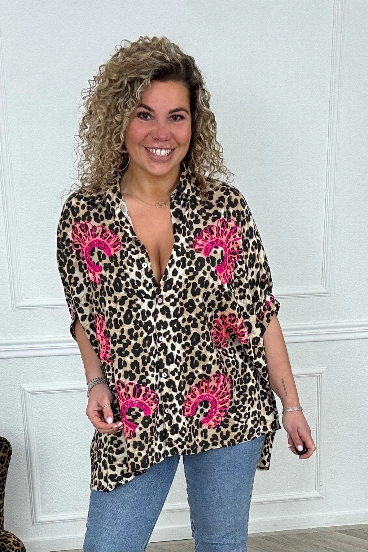 Soome Indian Blouse - Leopard - Image 4