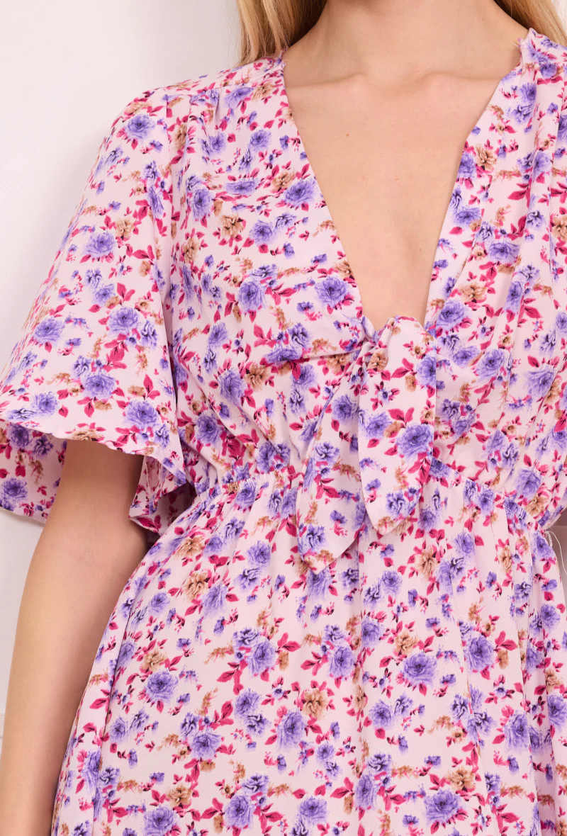 Sophie Flower Dress - Pink - Image 3