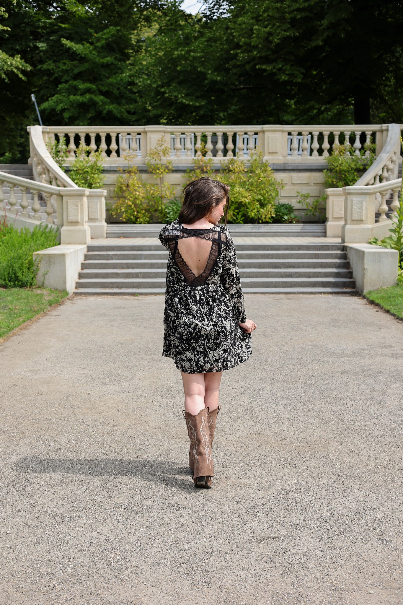 Sorrento Lace Dress - Black - Image 2