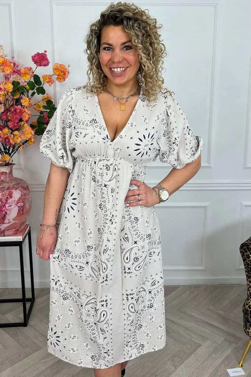 Spring Breeze Dress - Beige - Image 4