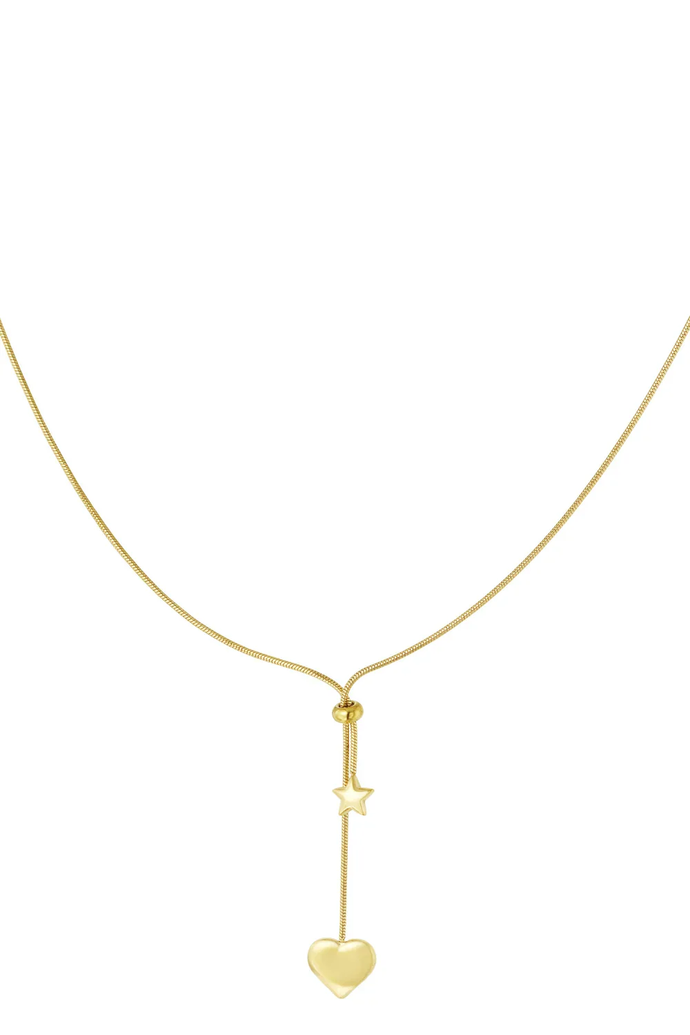 Twinkling Heart Necklace - Gold - Image 2
