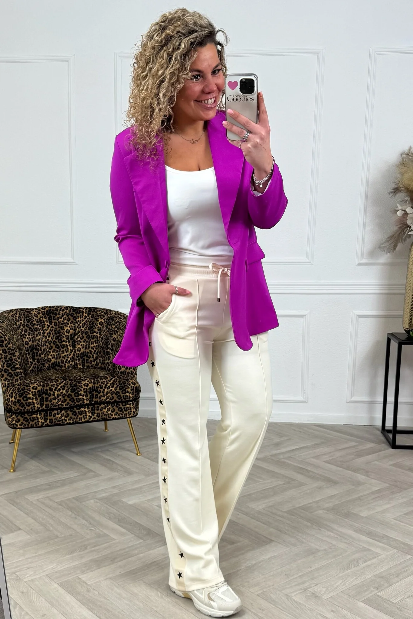 Star Jogging Pants - Off White - Image 2
