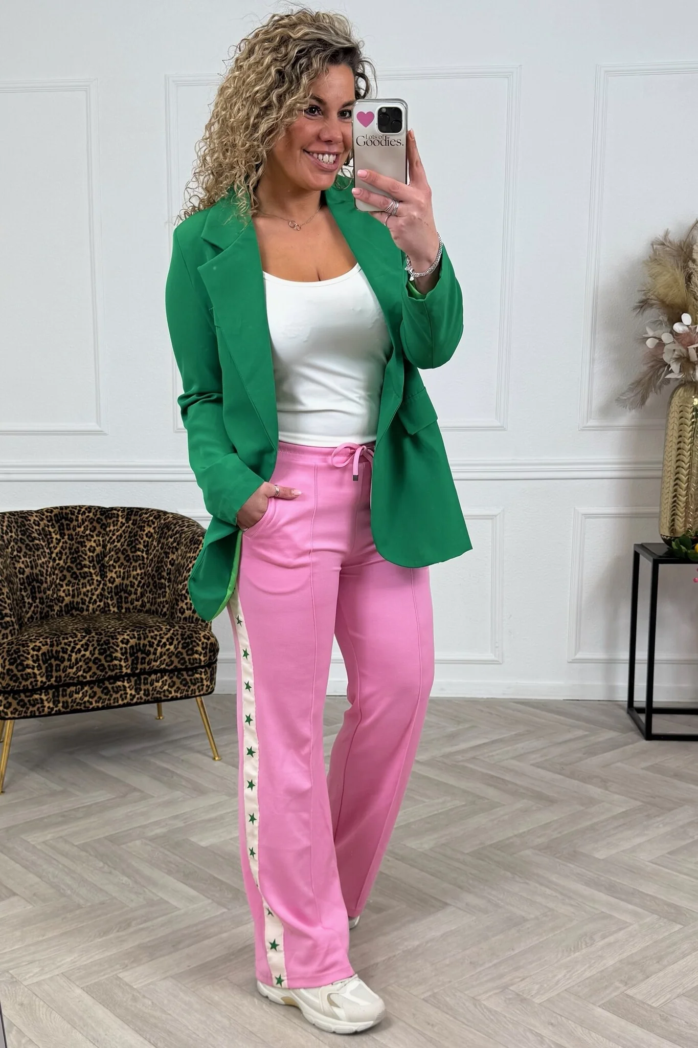 Star Jogging Pants - Pink