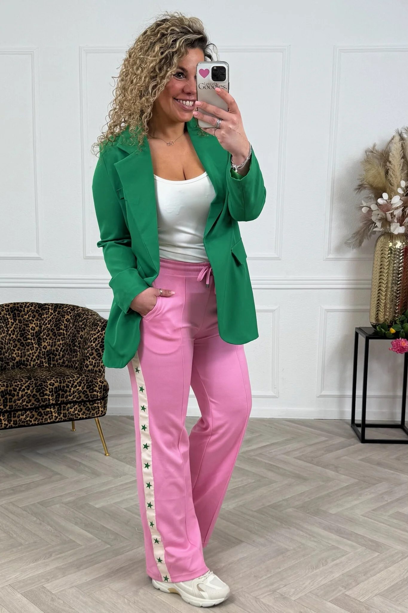 Star Jogging Pants - Pink - Image 2