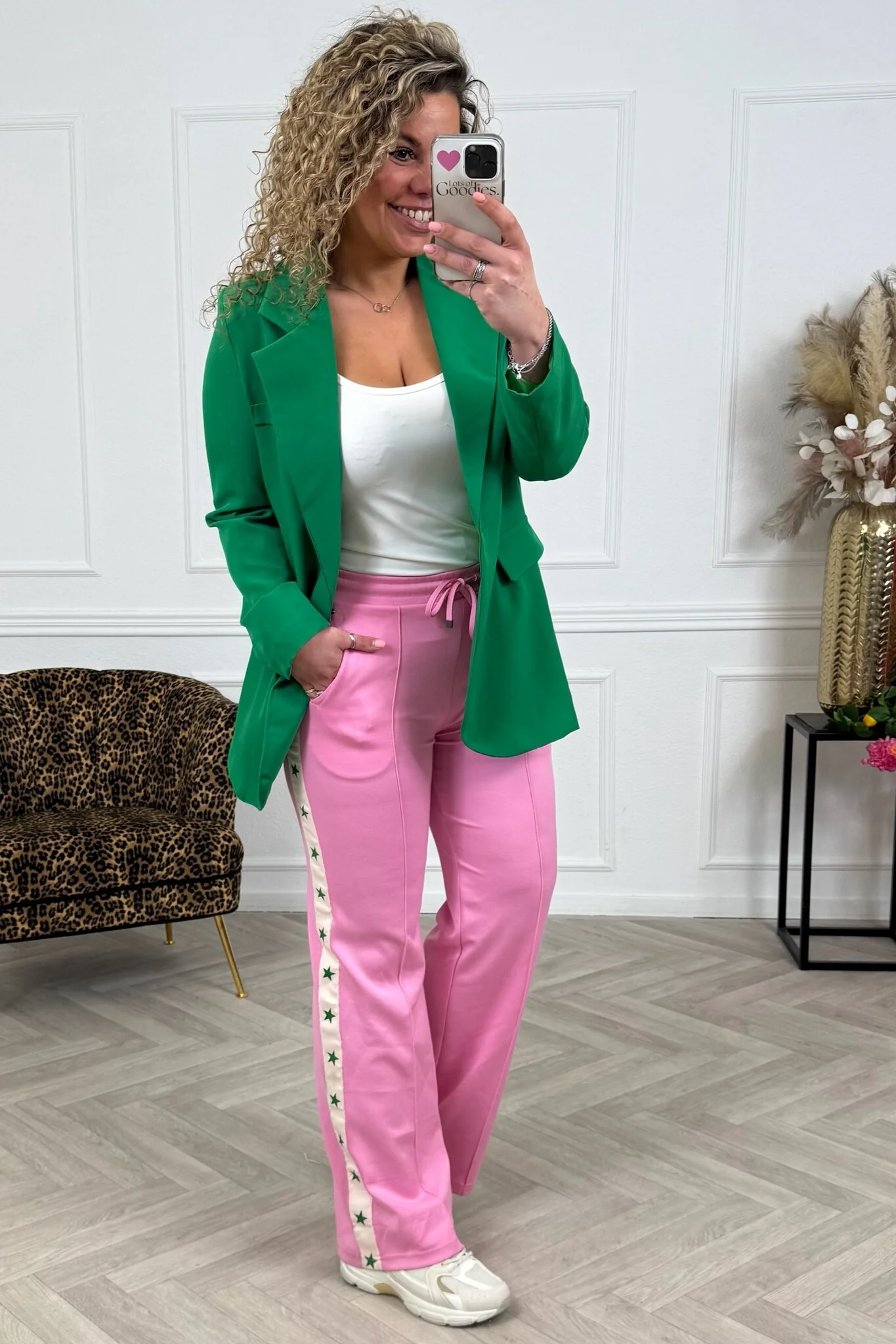Star Jogging Pants - Pink - Image 3