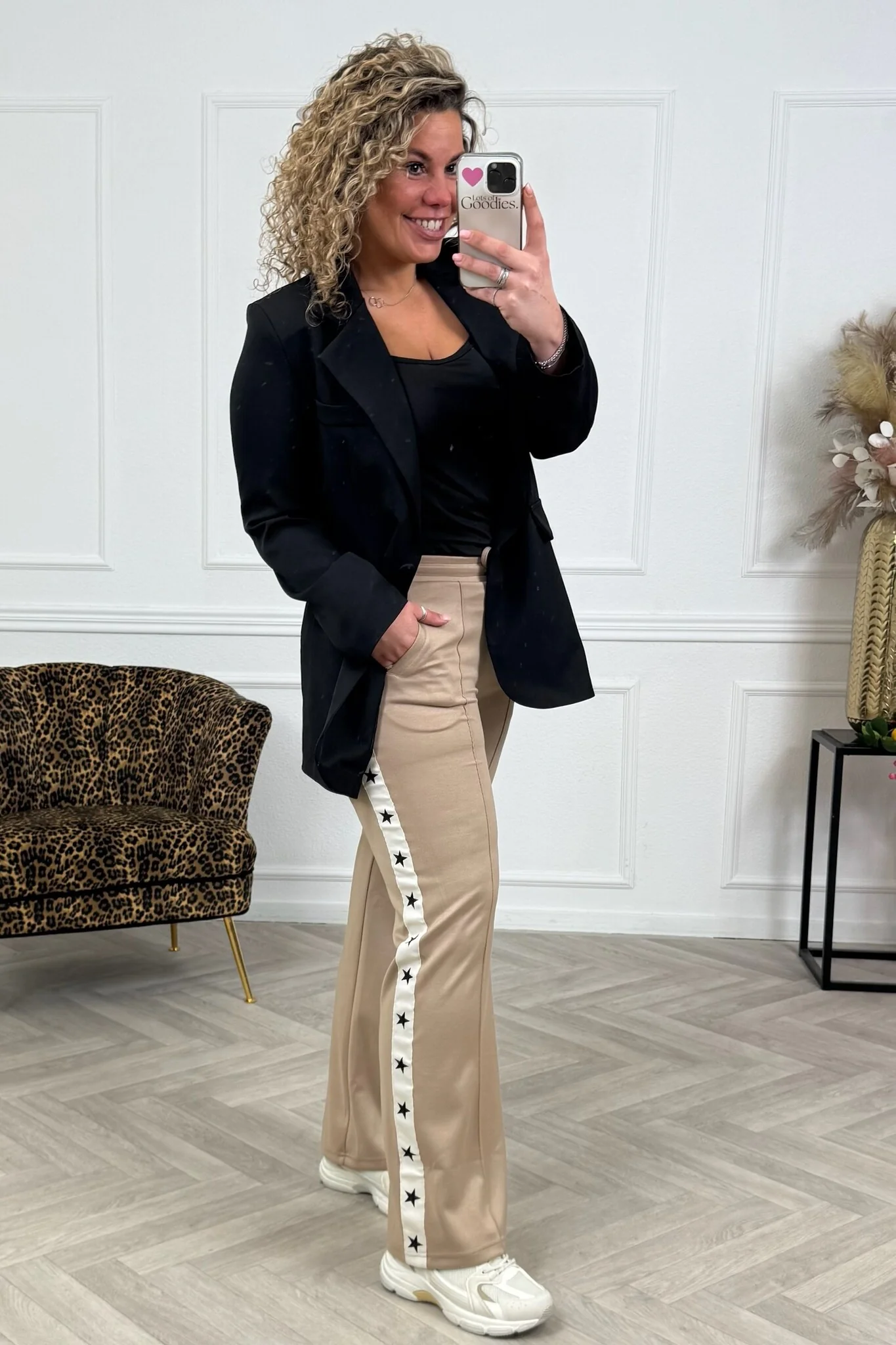 Star Jogging Pants - Taupe - Image 2