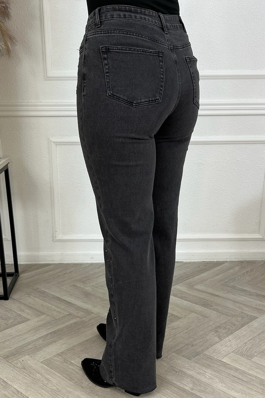 Stretch Glitter Tall Jeans - Black - Image 11