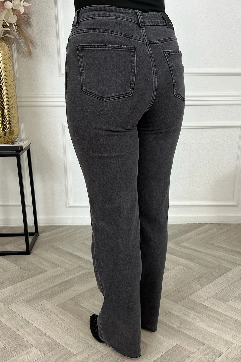 Stretch Glitter Tall Jeans - Black - Image 7