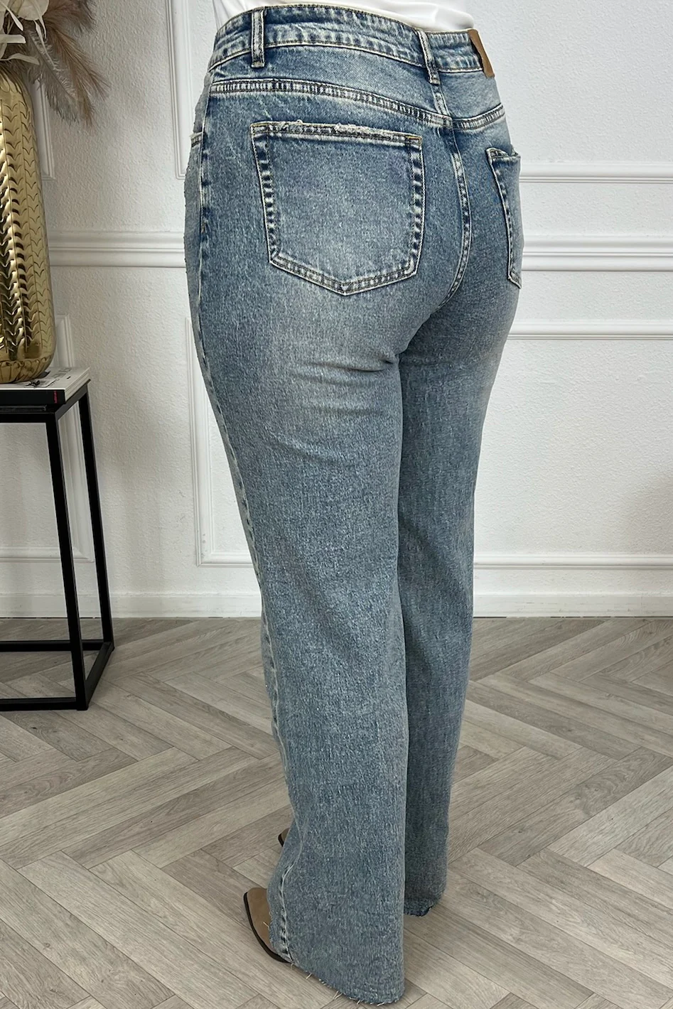 Stretch Glitter Tall Jeans - Denim Blue - Image 4