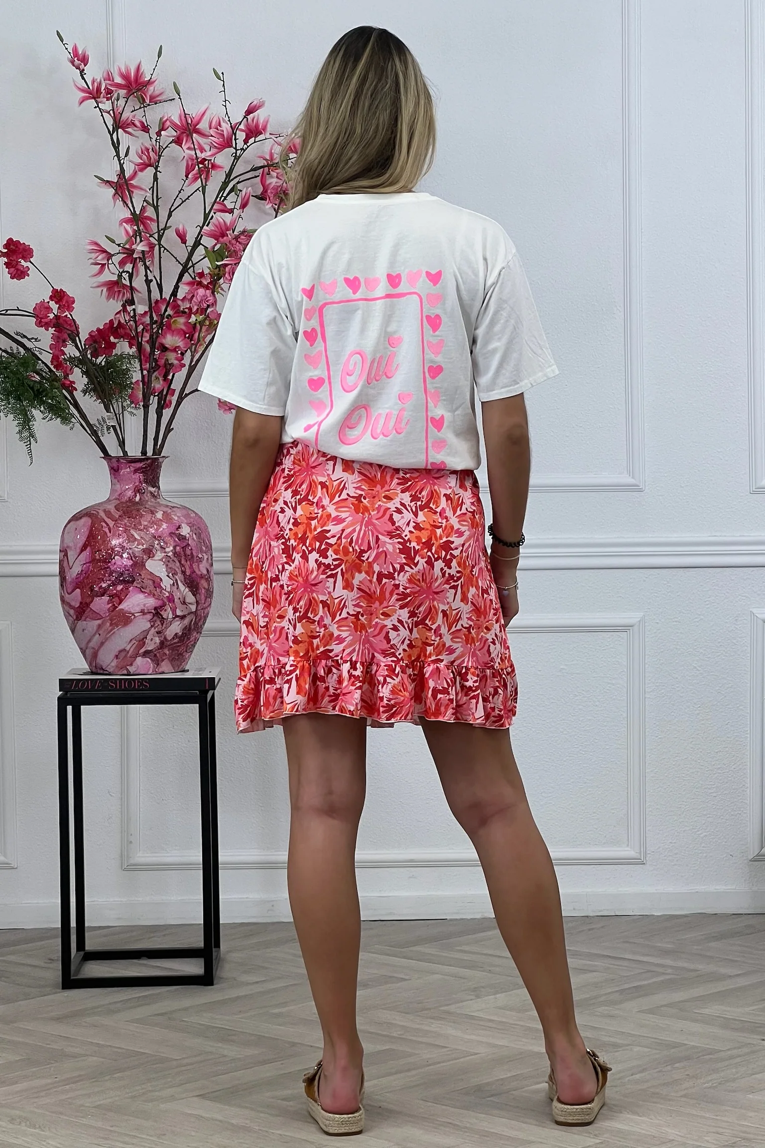 Summer Spanish Skirt - Flower Orange - Image 9