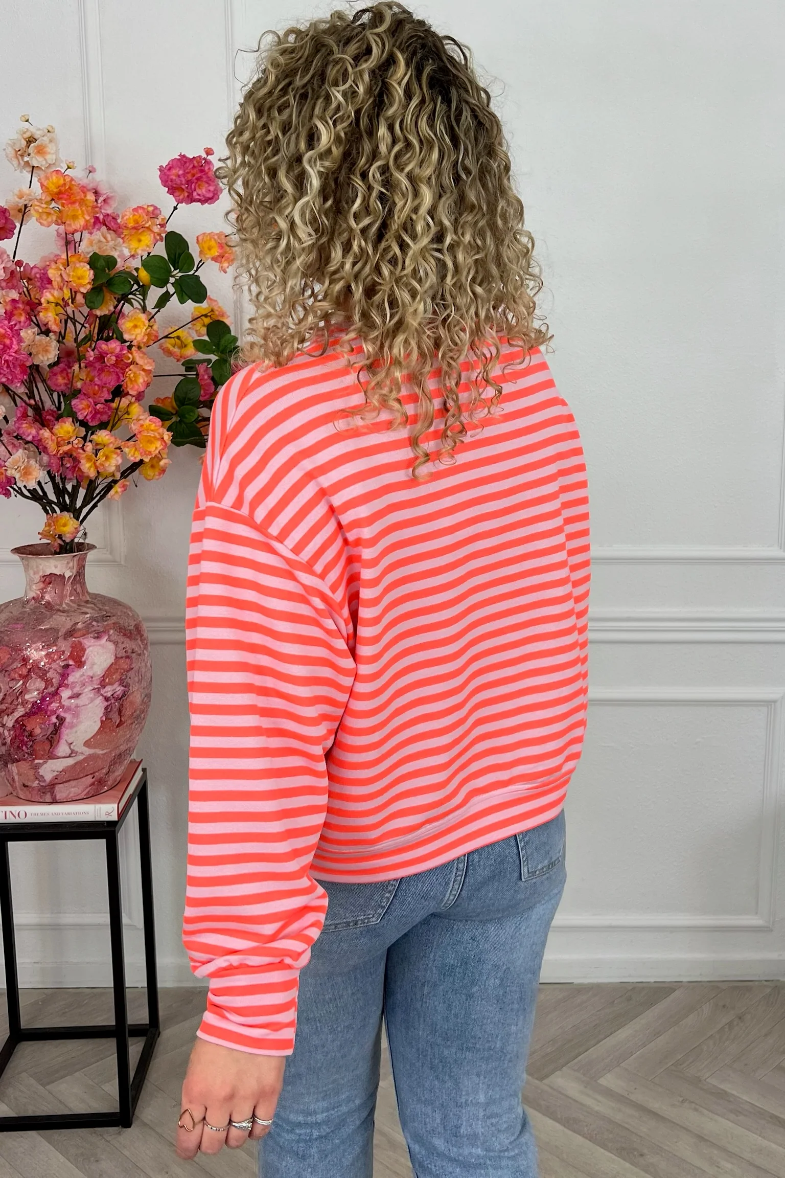 Striped Amour Shirt - Coral/Pink - Image 2