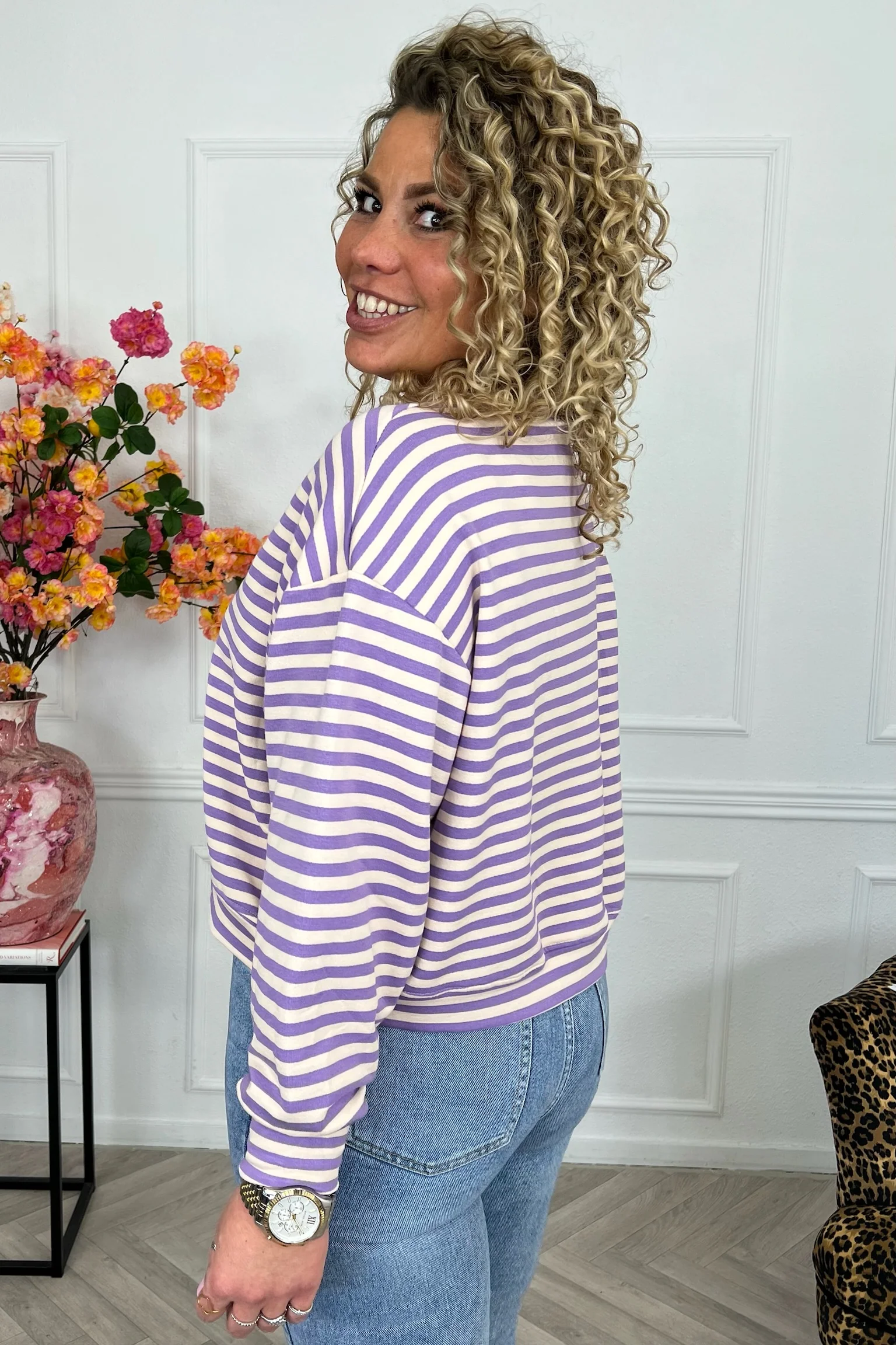Striped Amour Shirt - Lila/Light Pink - Image 3