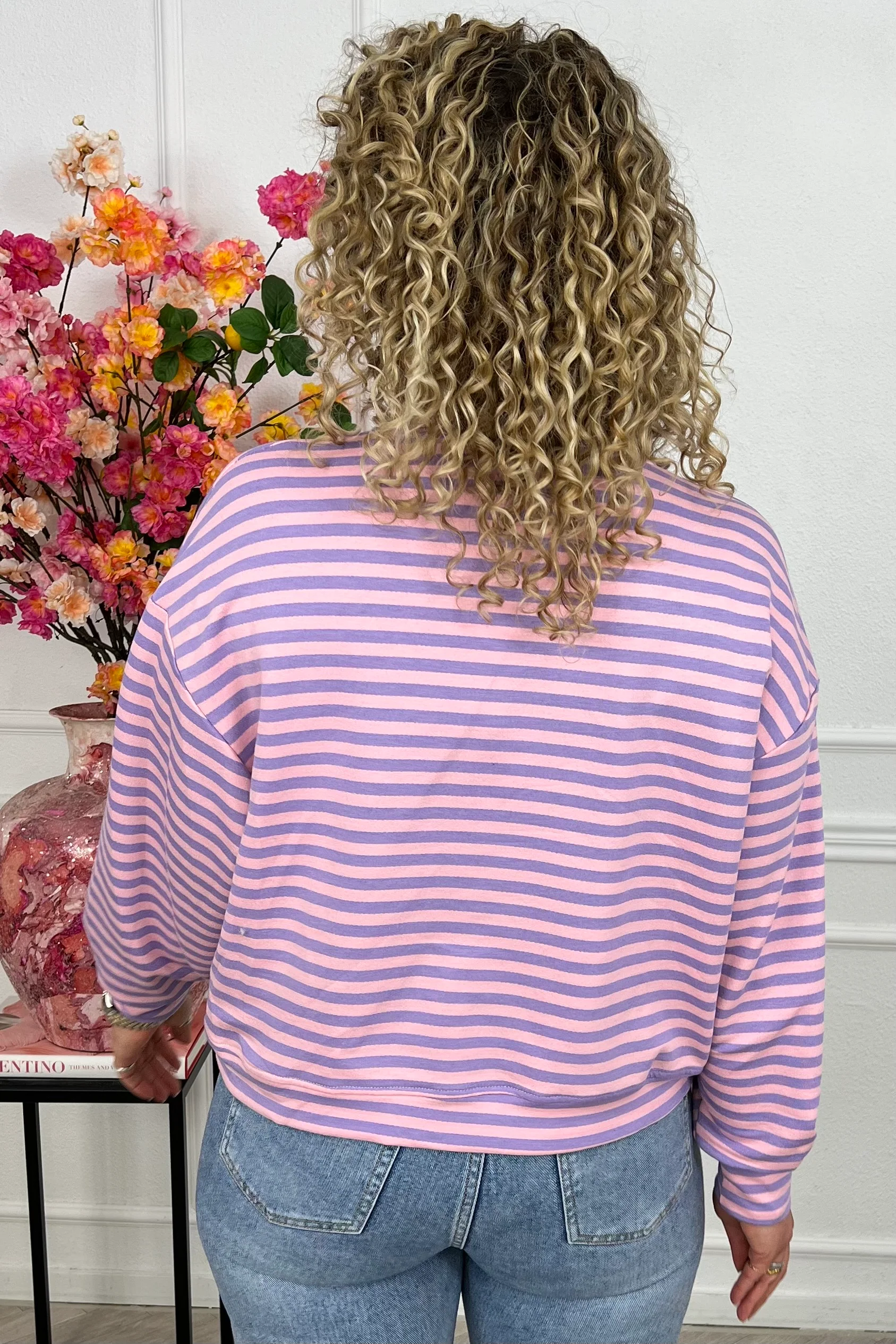 Striped Amour Shirt - Lila/Pink - Image 4