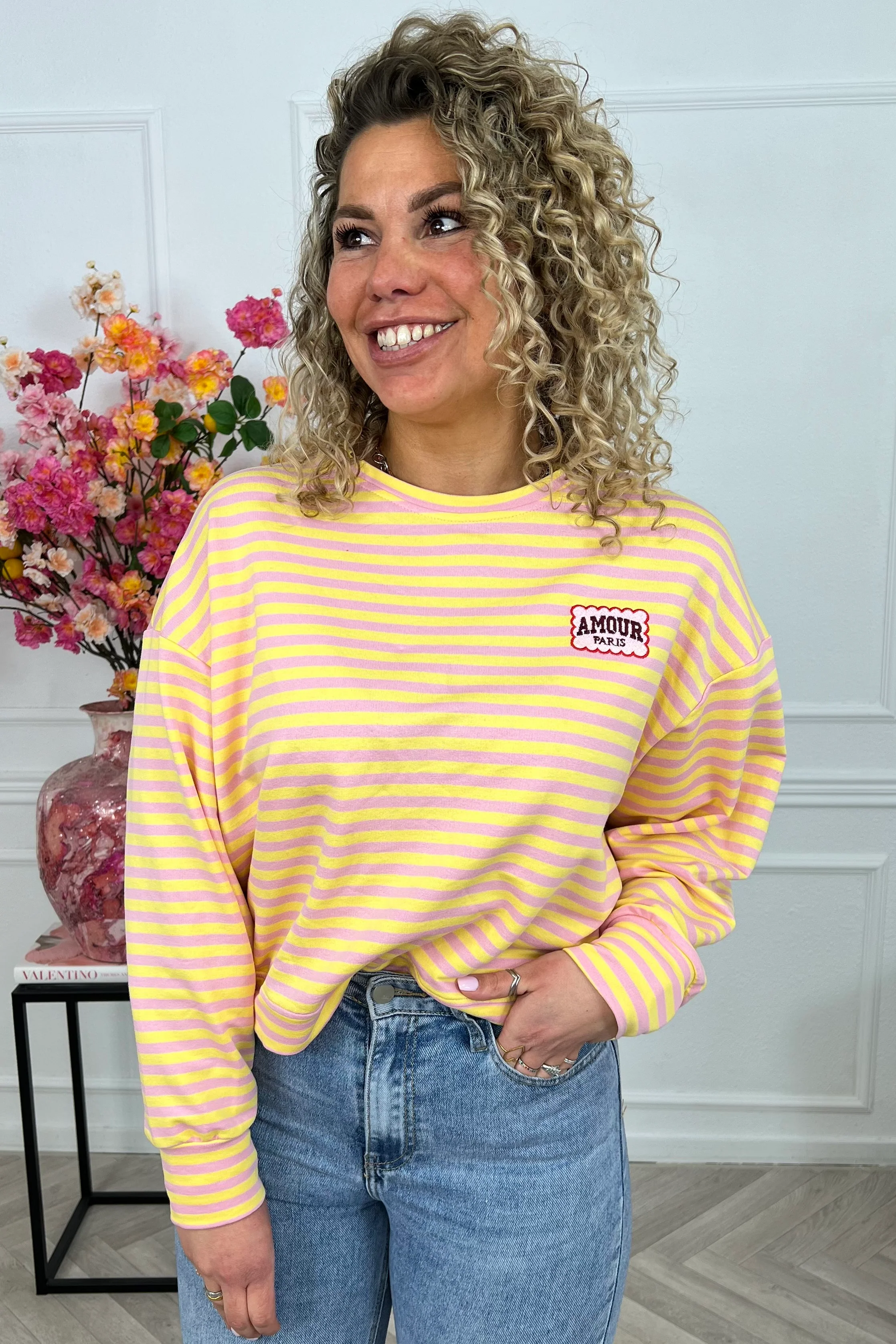 Striped Amour Shirt - Yellow/Pink - Image 3