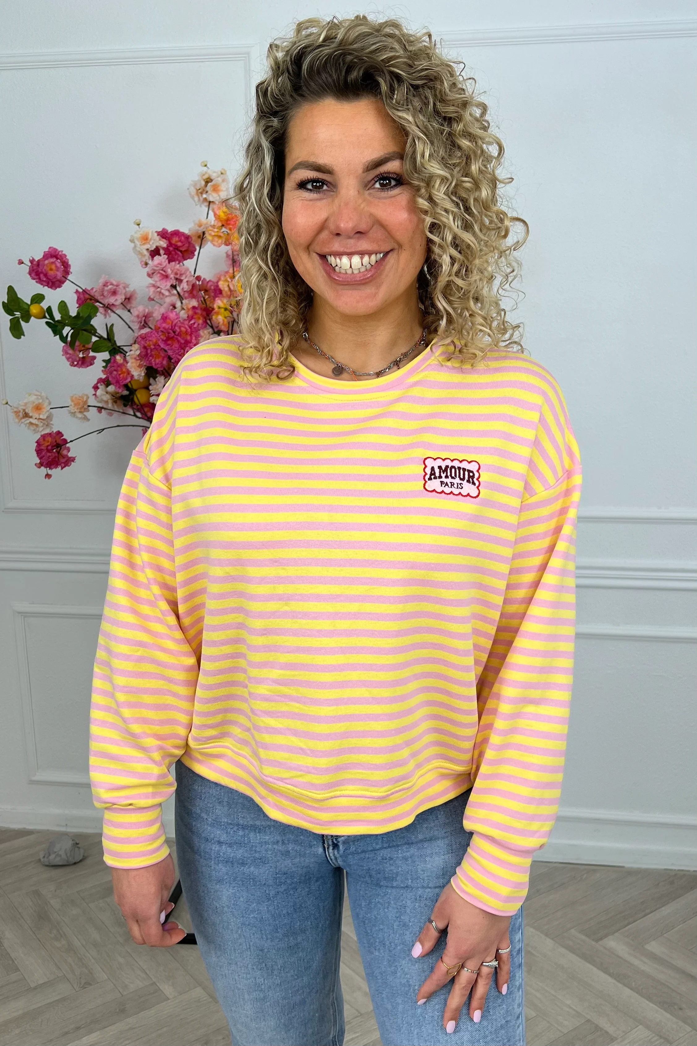 Striped Amour Shirt - Yellow/Pink - Image 7