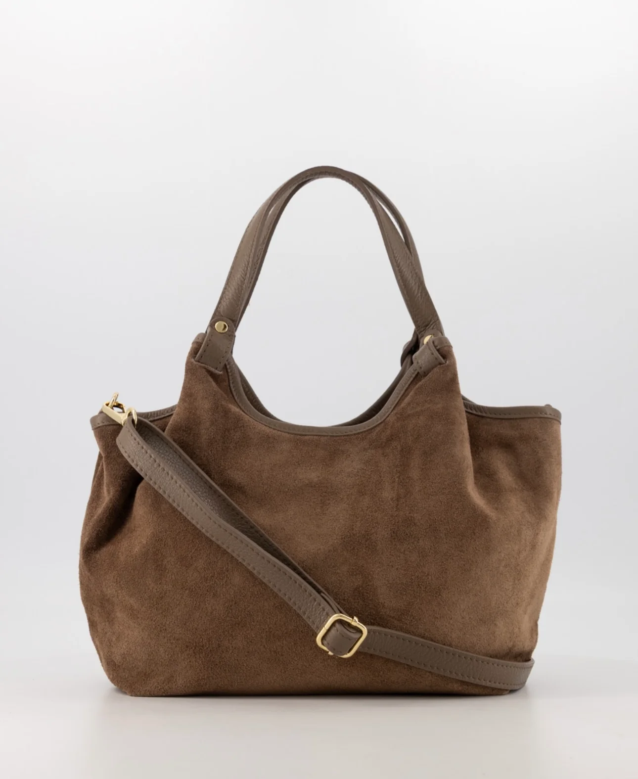 Lou Suede Bag - Taupe