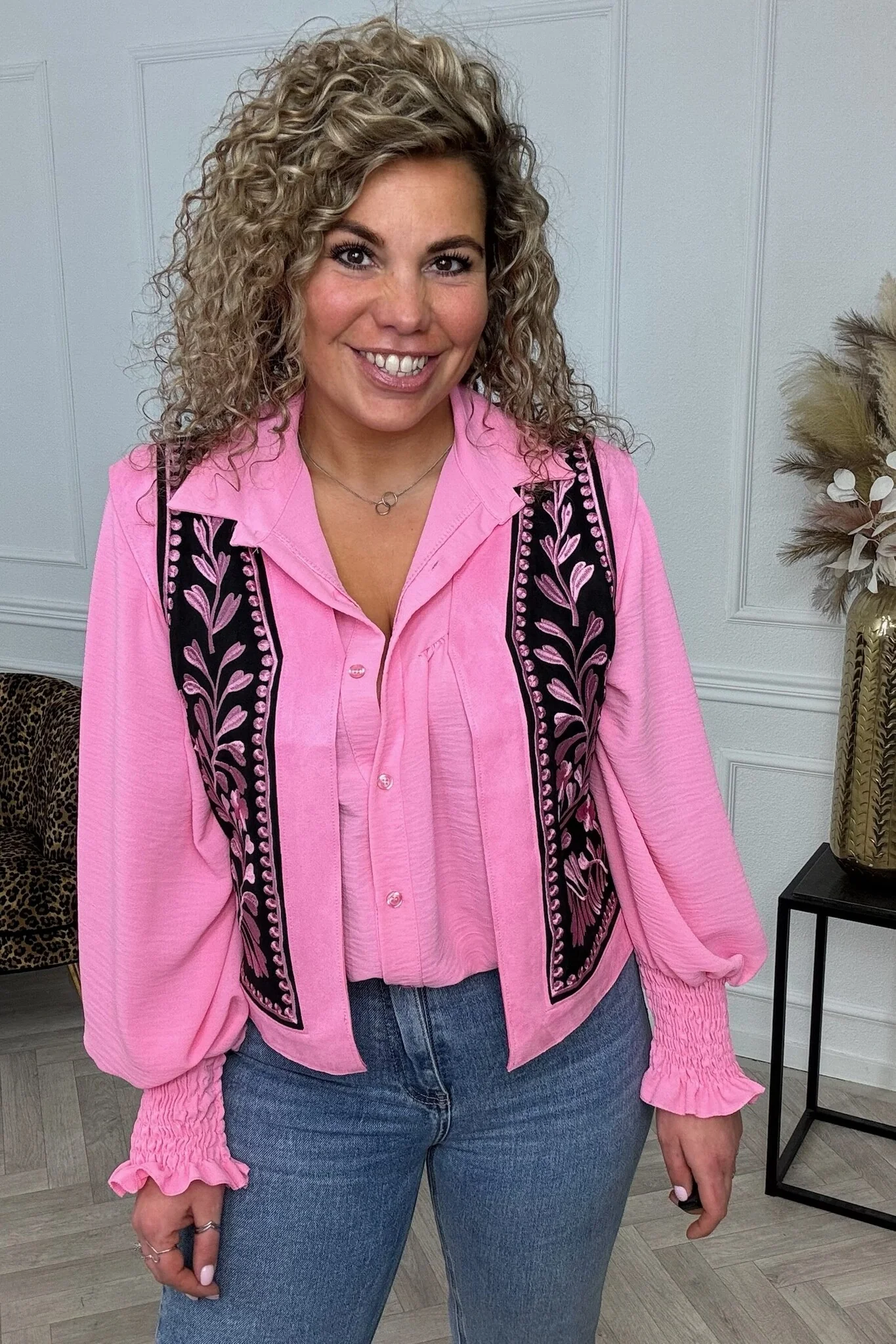 Suedine Limited Edition Gilet - Pink/Black