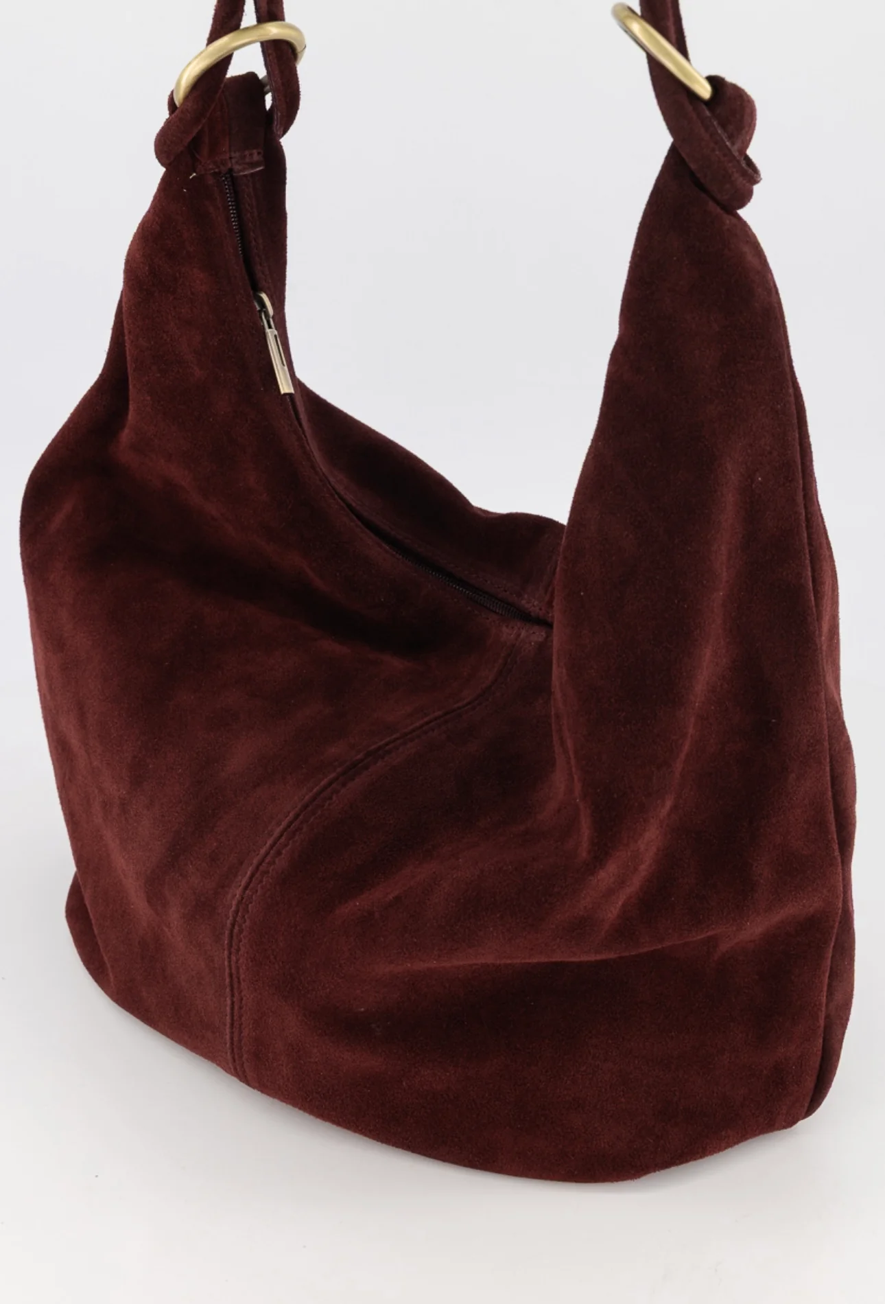 Suez Suede Bag - Bordeaux - Image 2