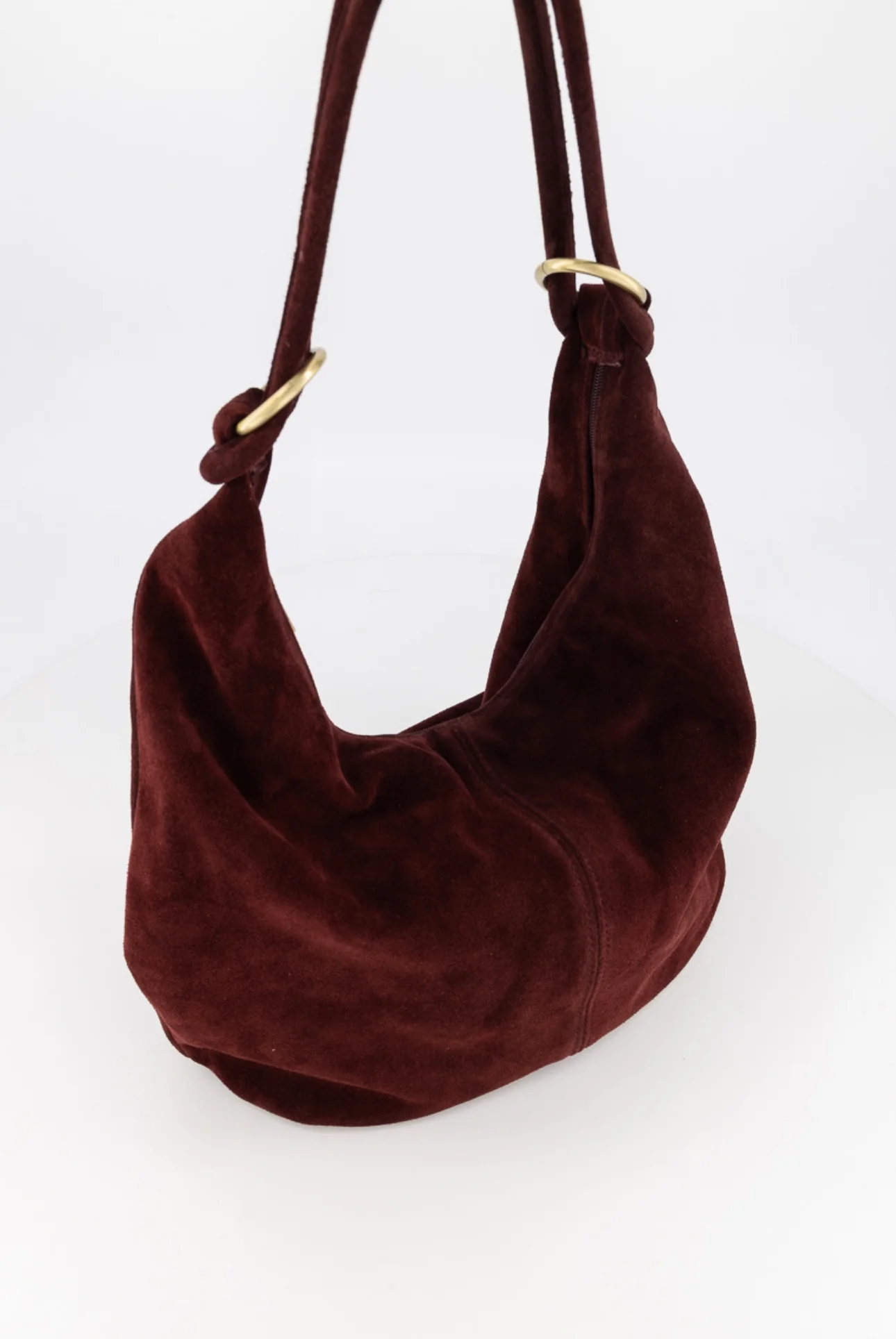 Suez Suede Bag - Bordeaux - Image 4