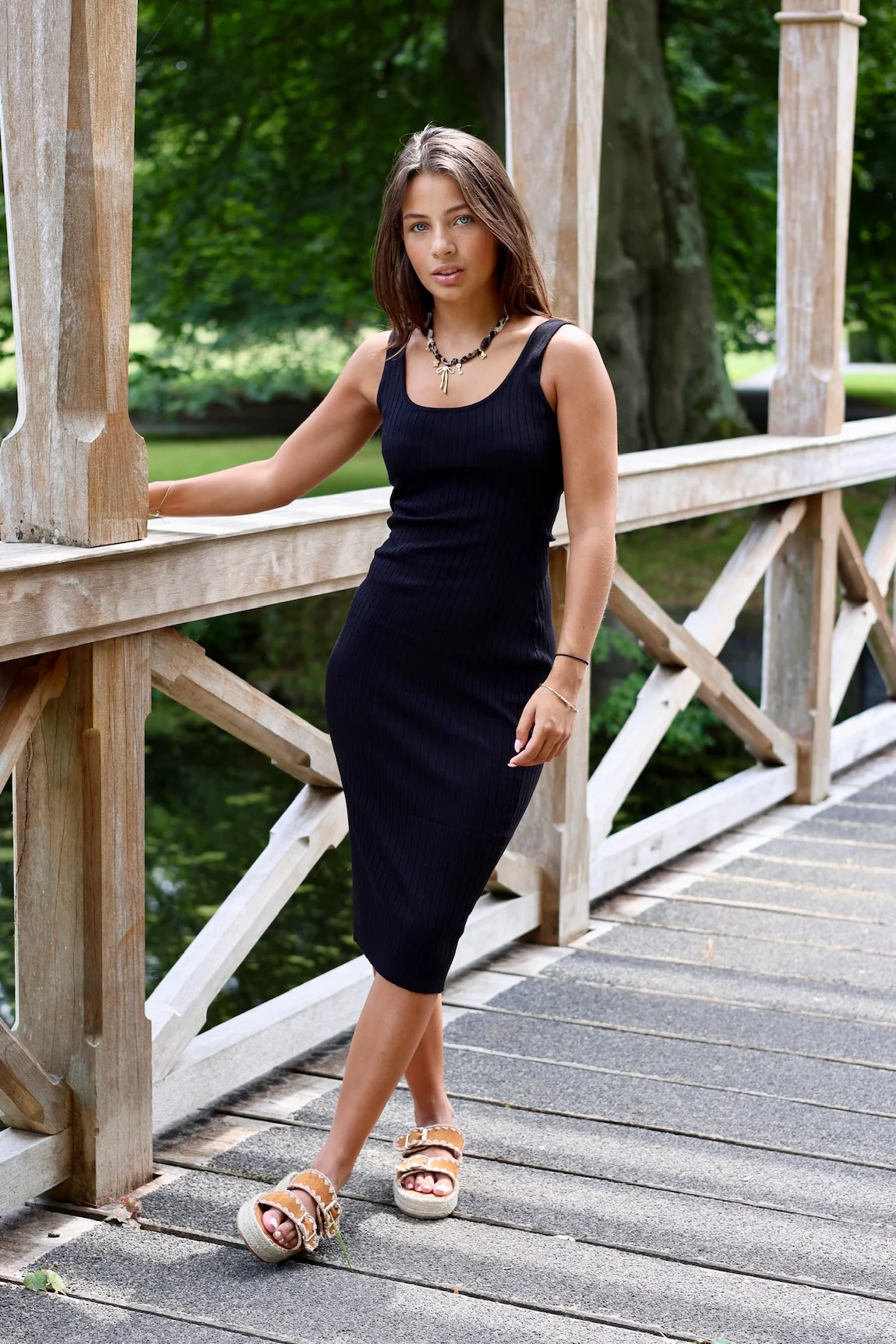 Summer Pencil Dress - Black