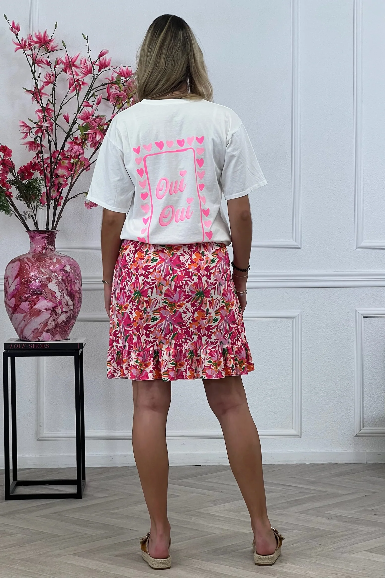 Summer Spanish Skirt - Flower Pink - Image 8