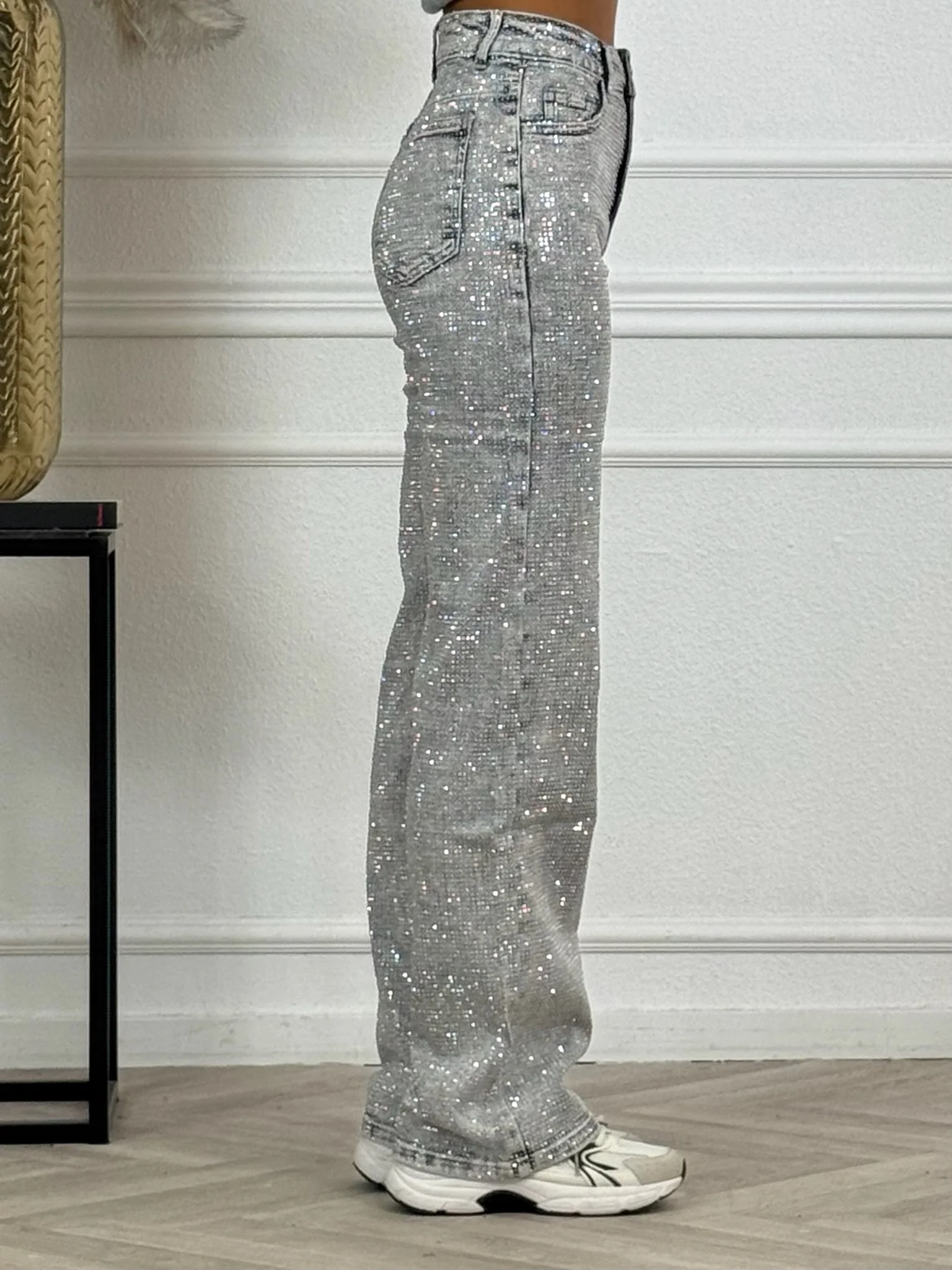 Super Glitter Jeans - Grey - Image 4