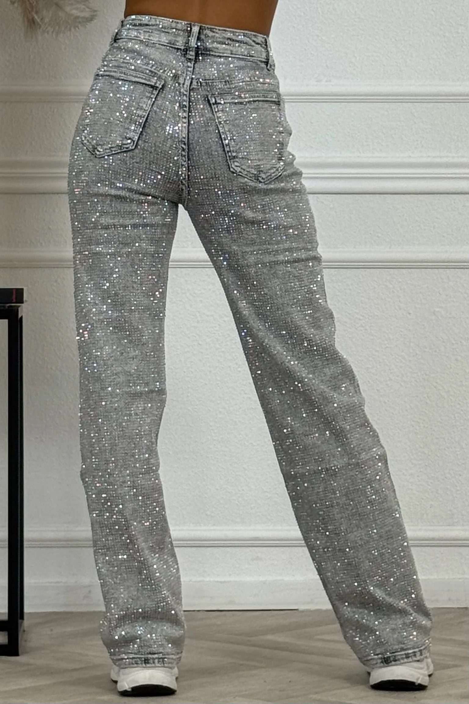 Super Glitter Jeans - Grey - Image 6