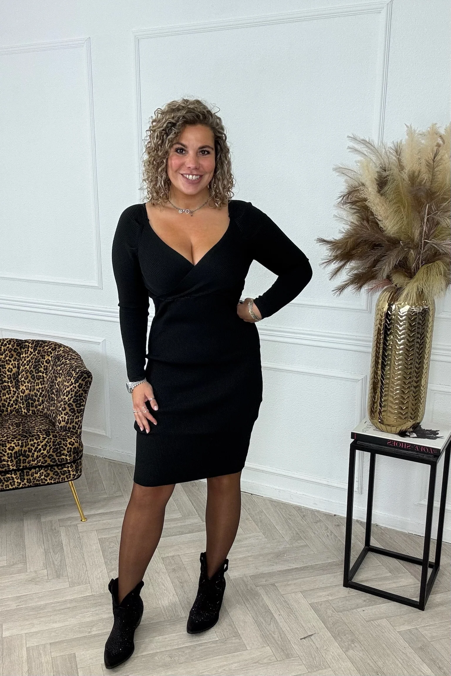 Super Stretch Pencil Dress - Black - Image 8