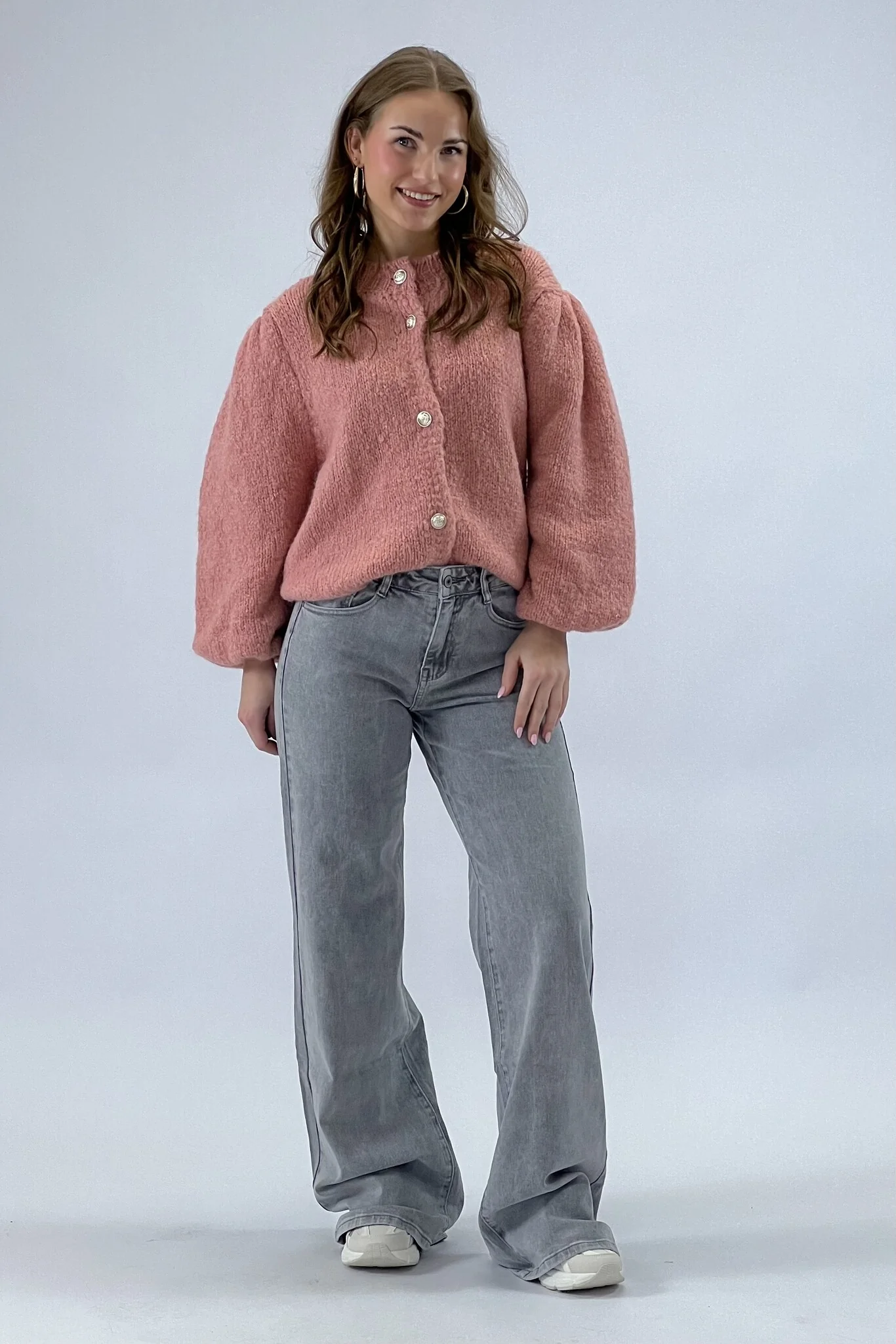 Tall Wide Leg Jeans - Grey - Image 2