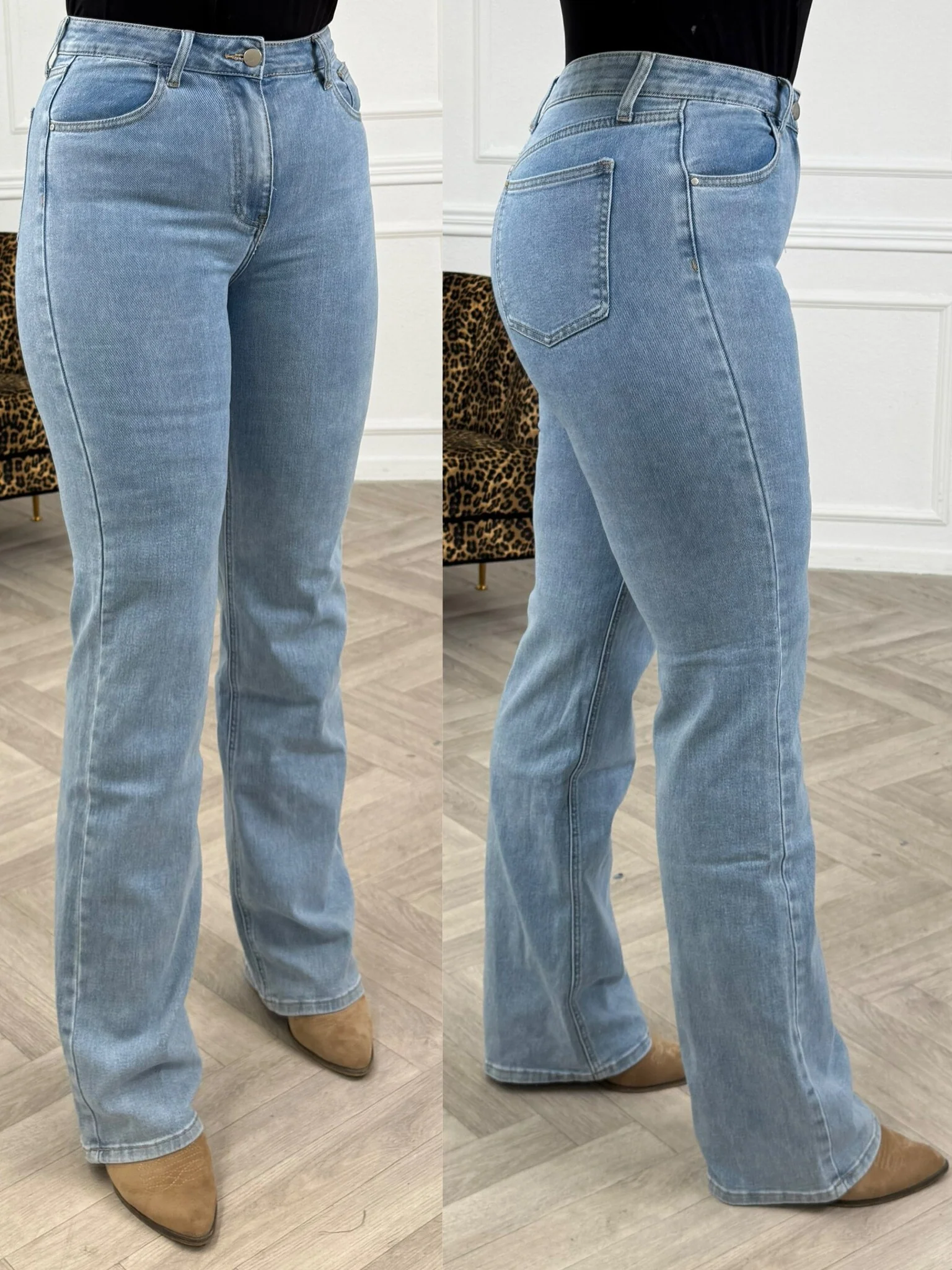 Tall Wide Leg Jeans - Light Blue