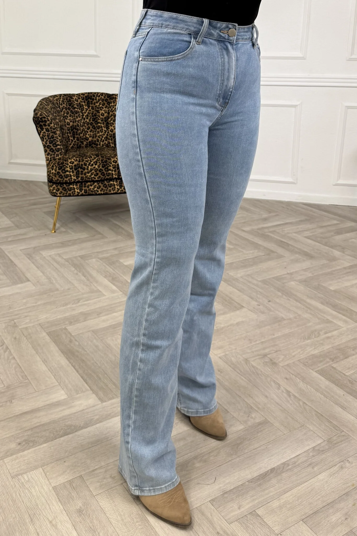 Tall Wide Leg Jeans - Light Blue - Image 2