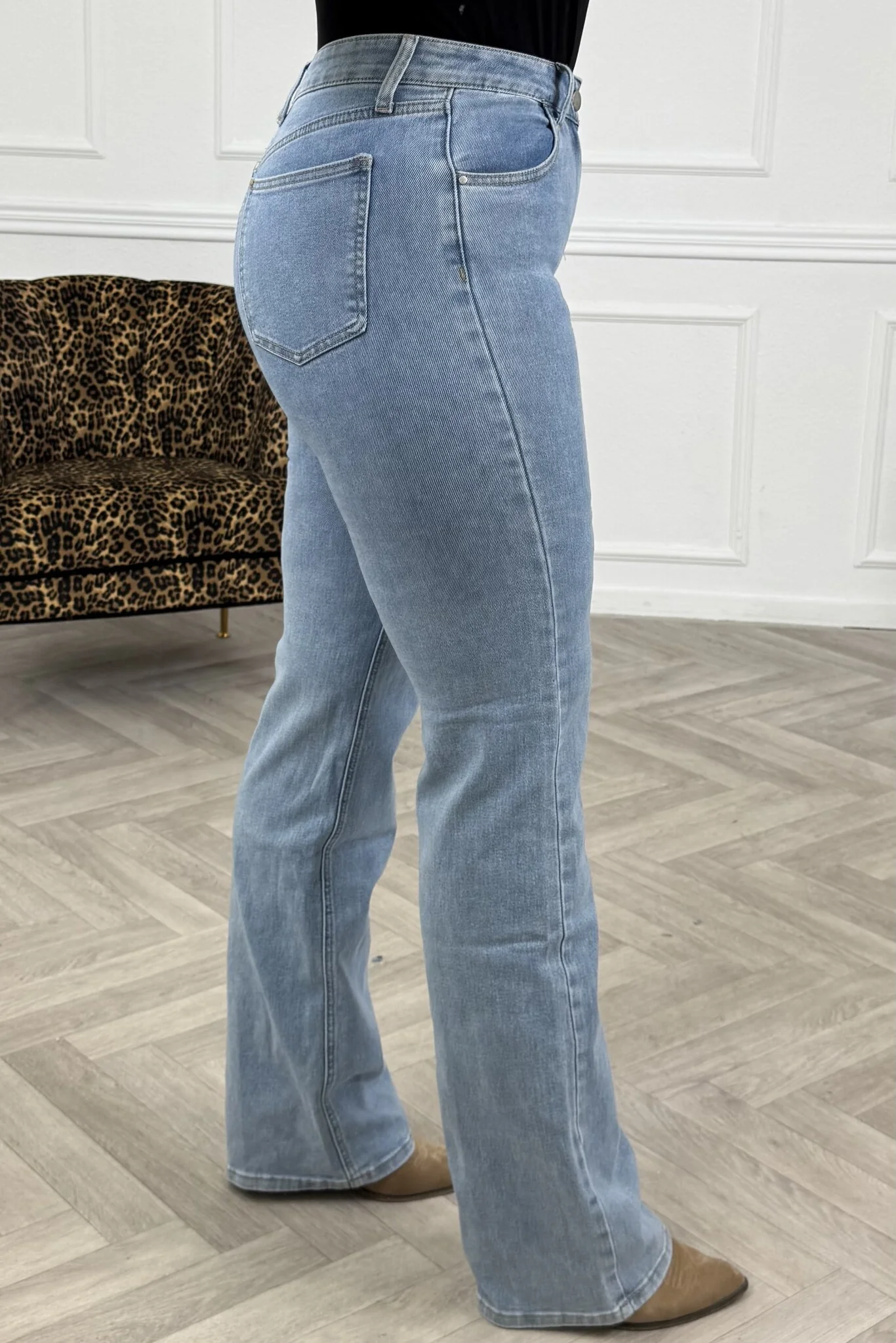 Tall Wide Leg Jeans - Light Blue - Image 5