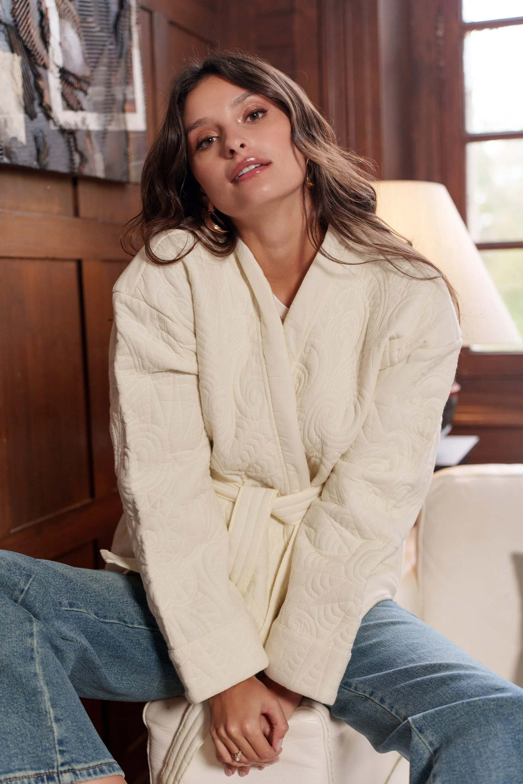 Taylor Waisted Jacket - Creme - Image 2