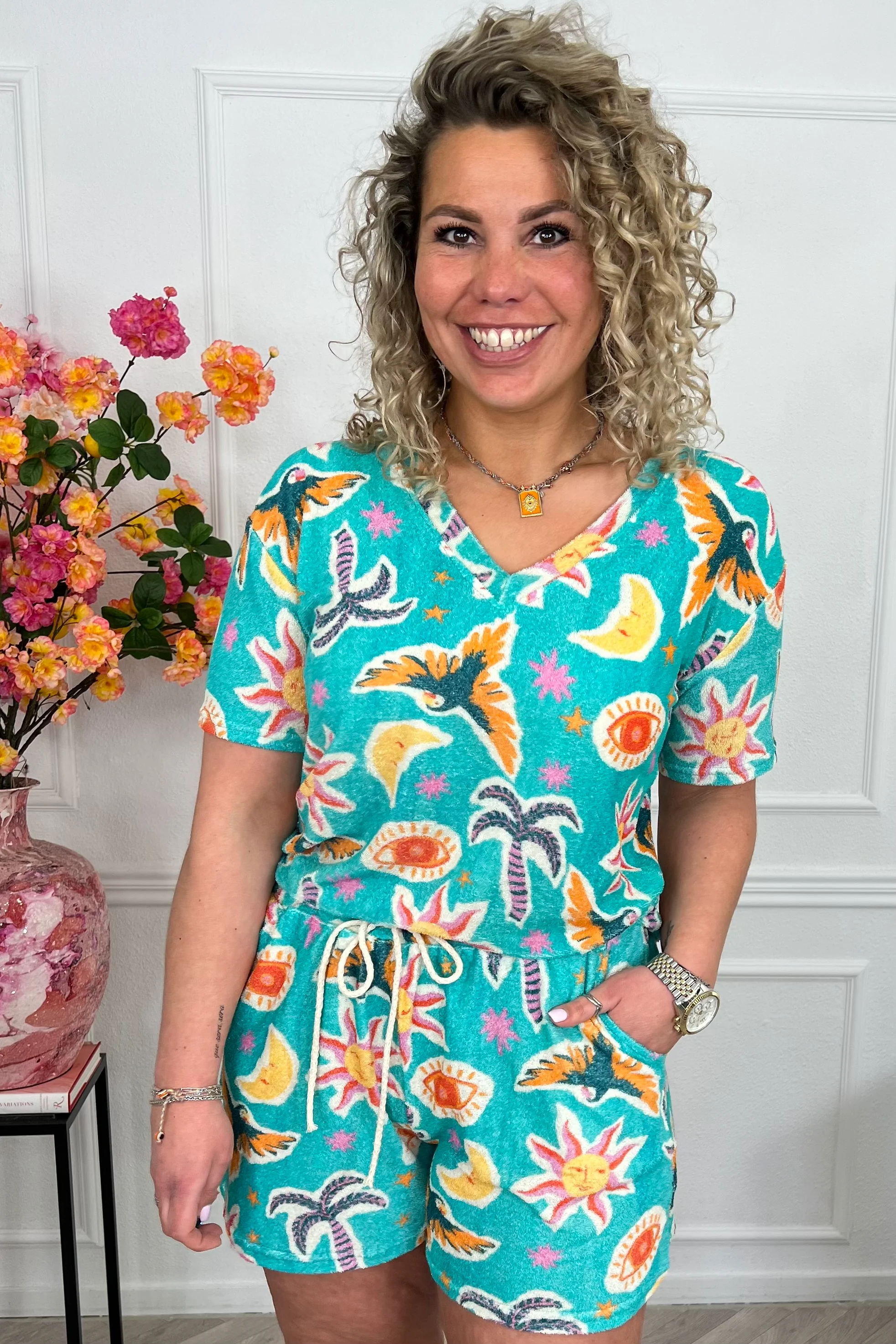 Terry Summer Set - Turquoise - Image 2