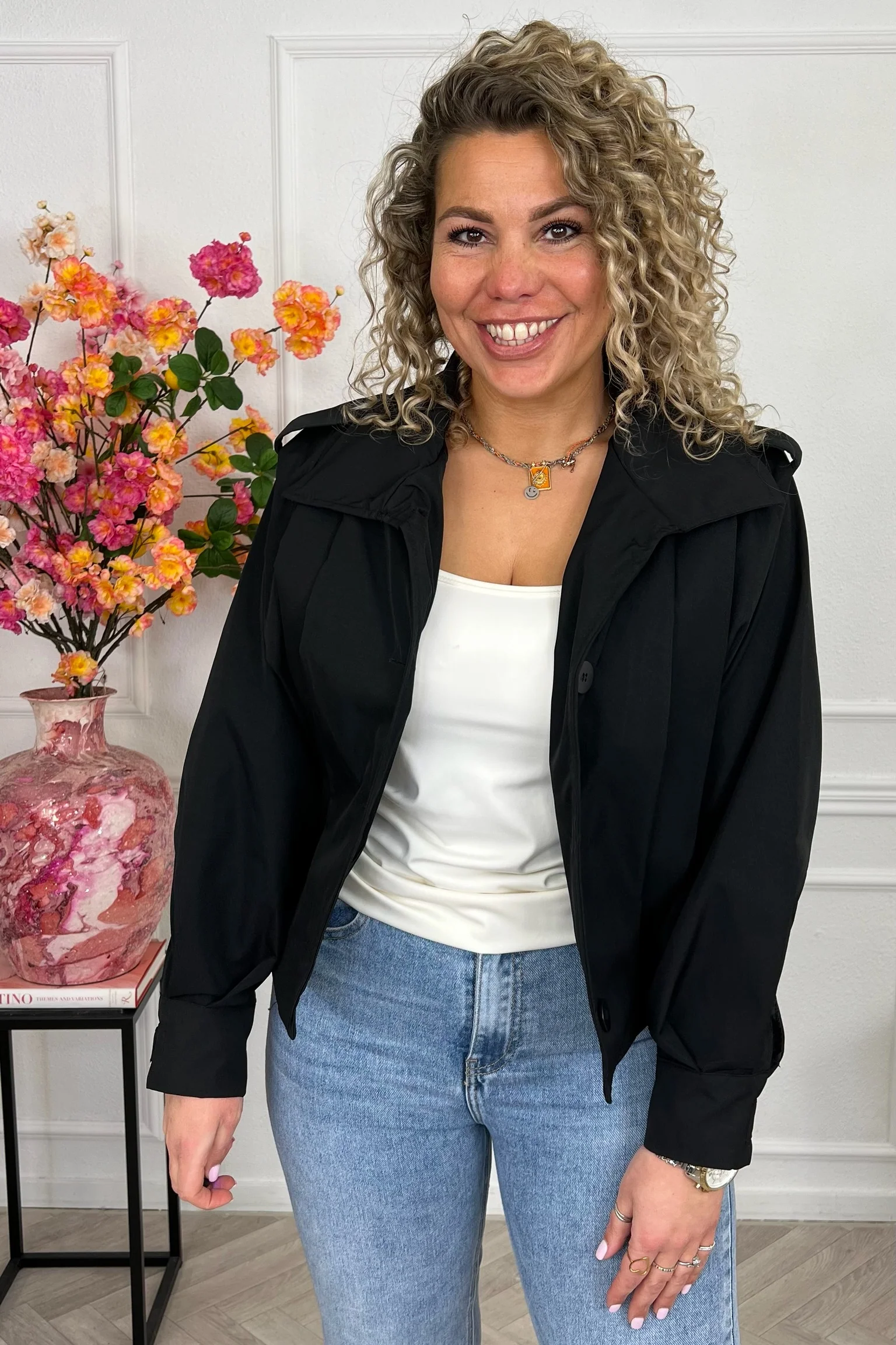 Tess Spring Jacket - Black - Image 2
