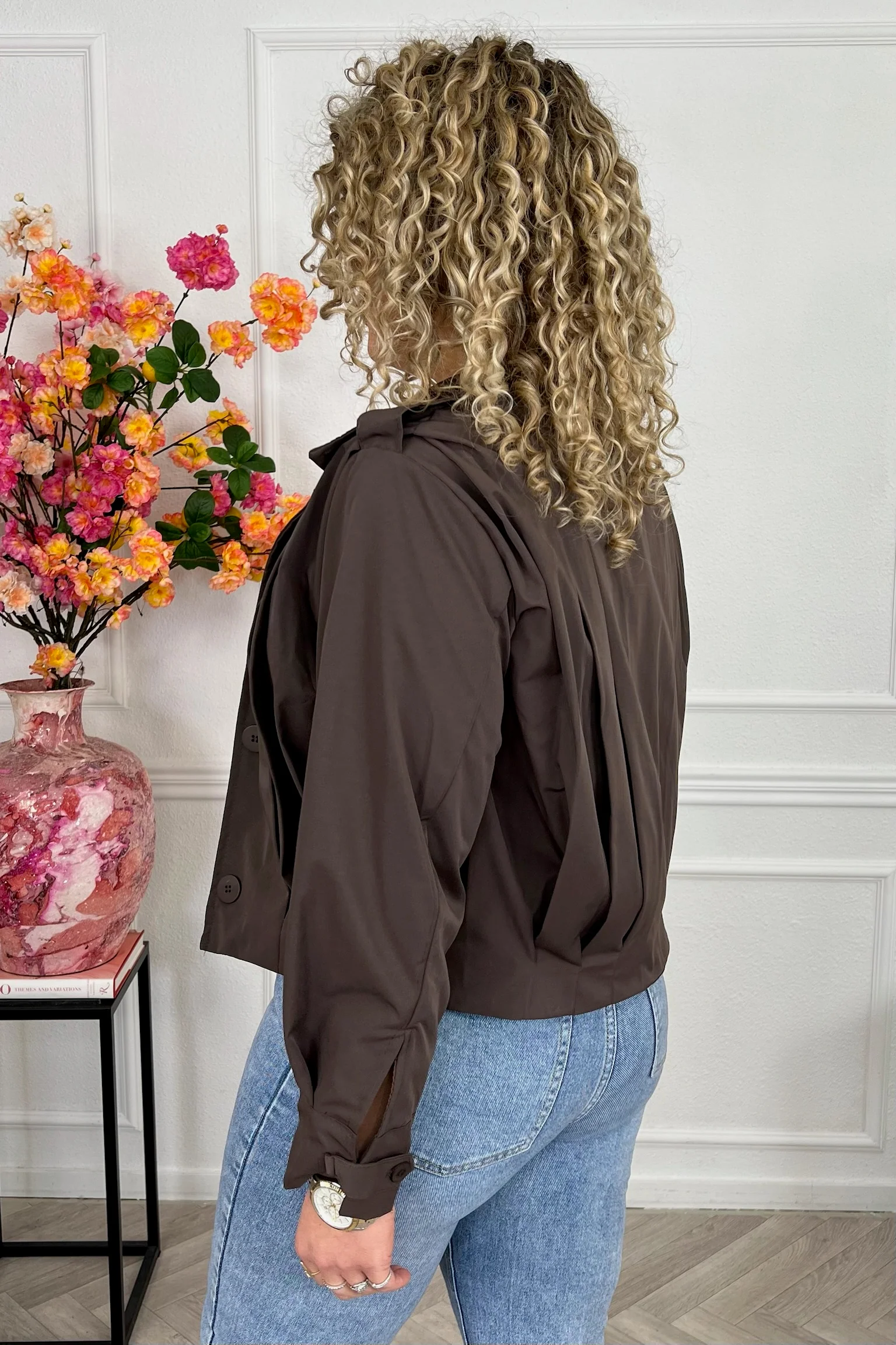 Tess Spring Jacket - Brown - Image 3