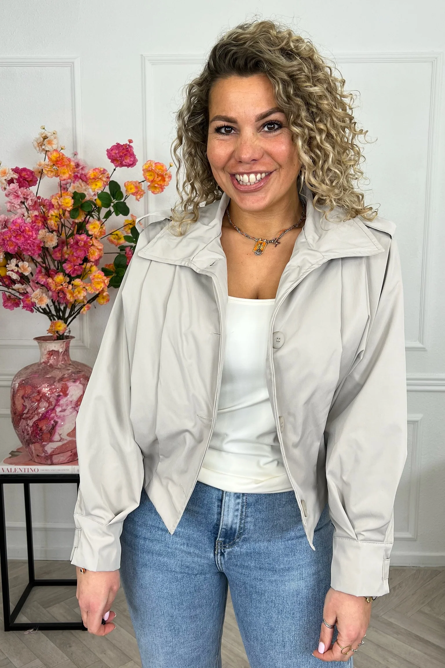 Tess Spring Jacket - Taupe
