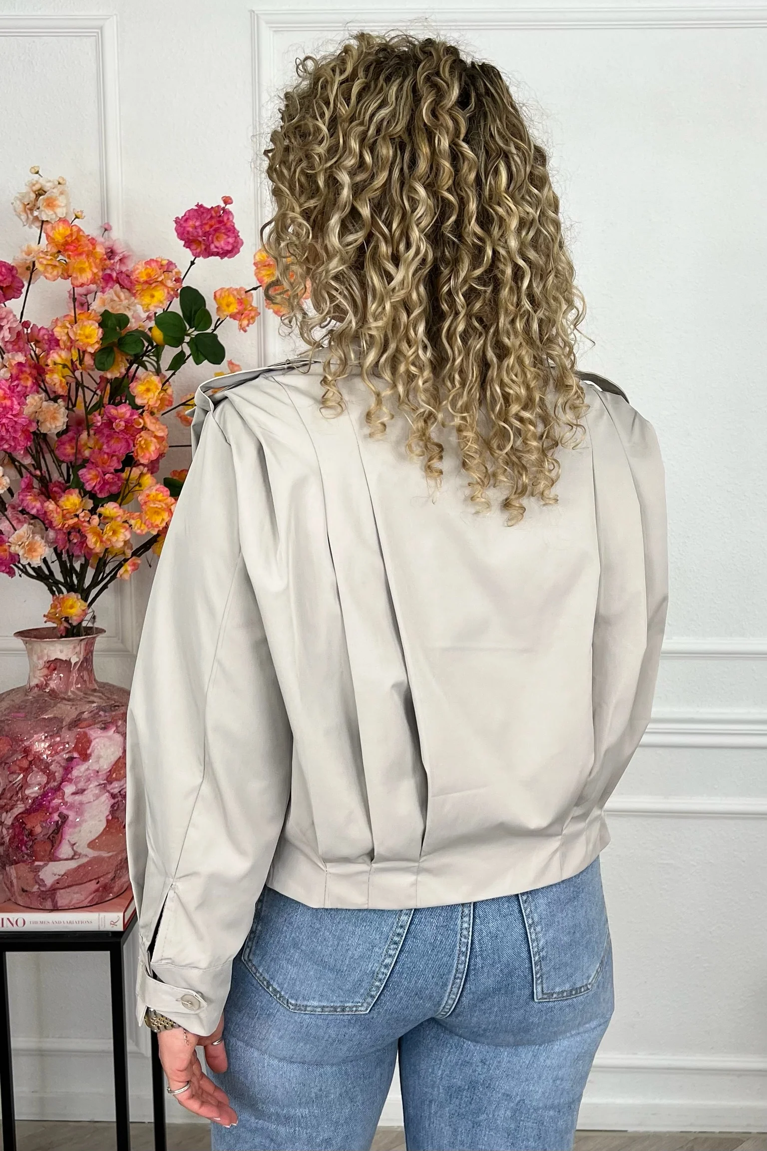 Tess Spring Jacket - Taupe - Image 5