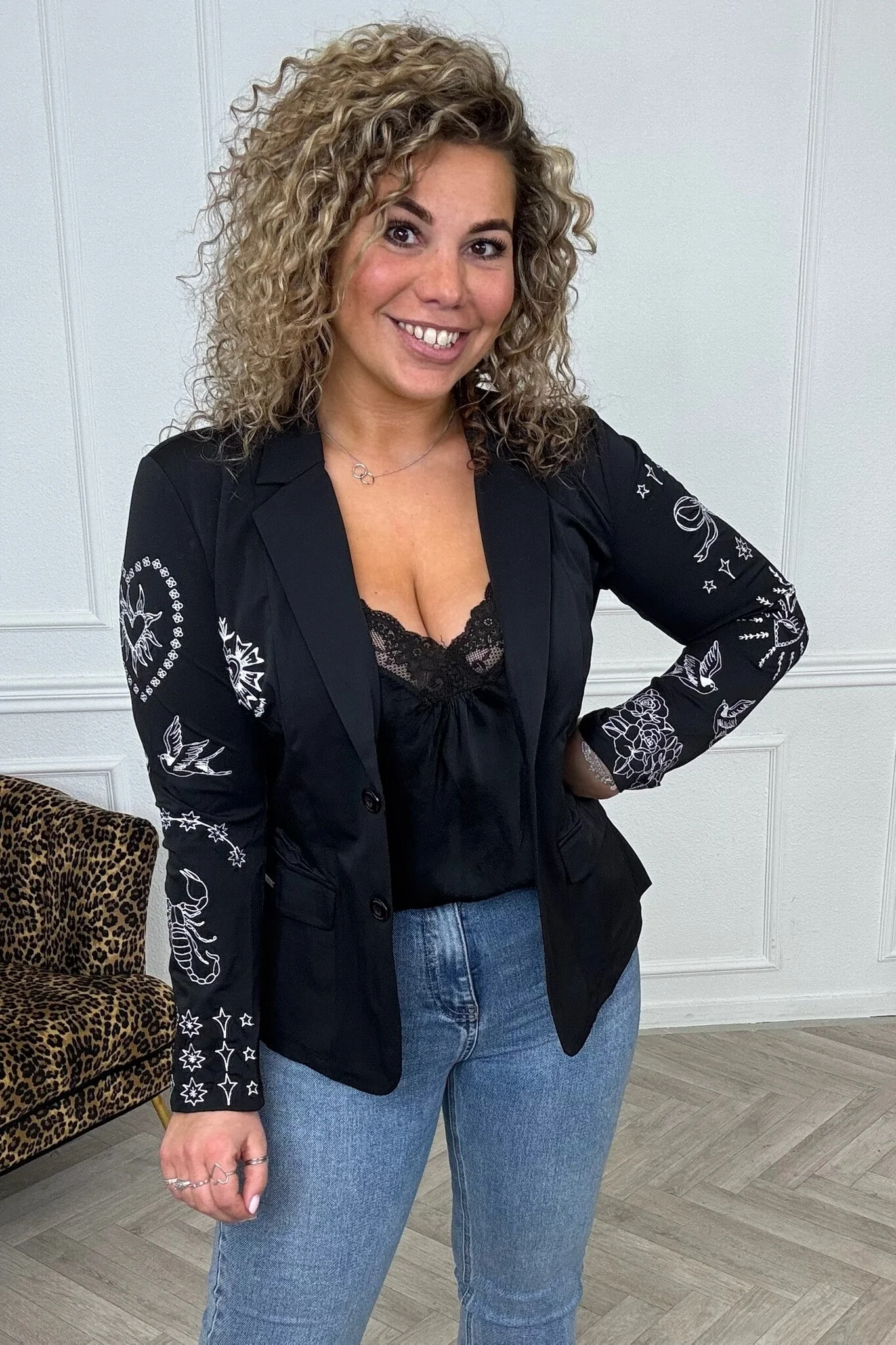Holly Travel Blazer - Black - Image 4