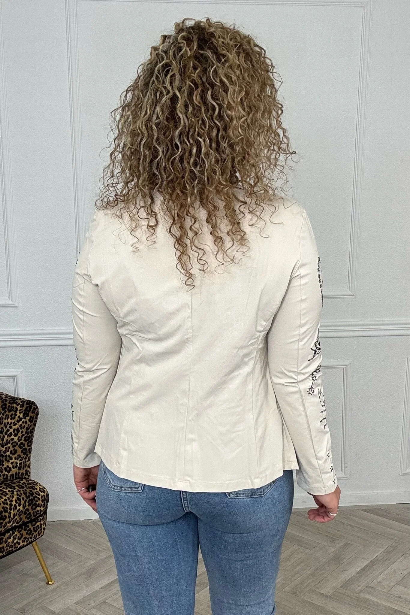 Holly Travel Blazer - Creme - Image 4