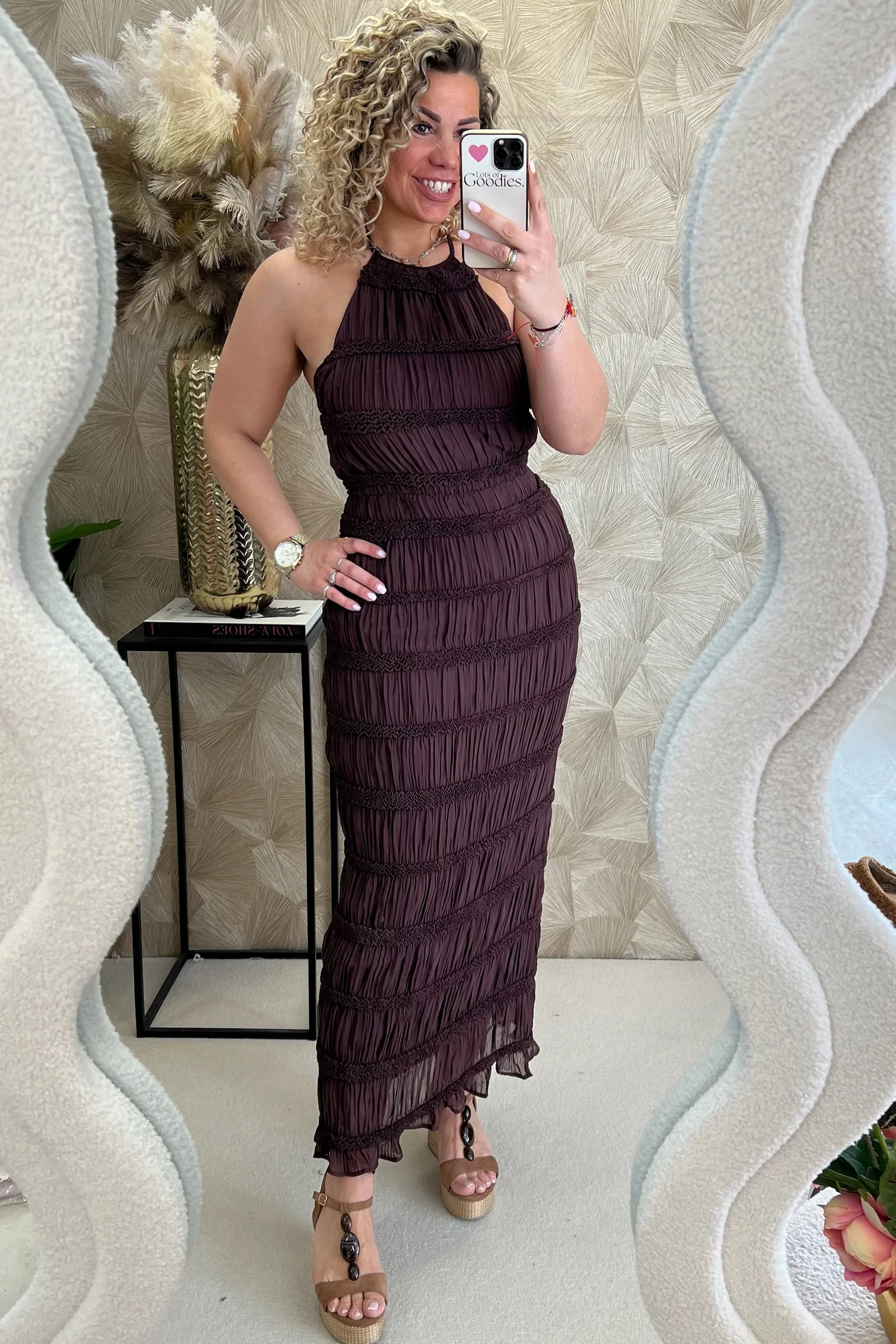 Valentina Maxi Dress - Brown