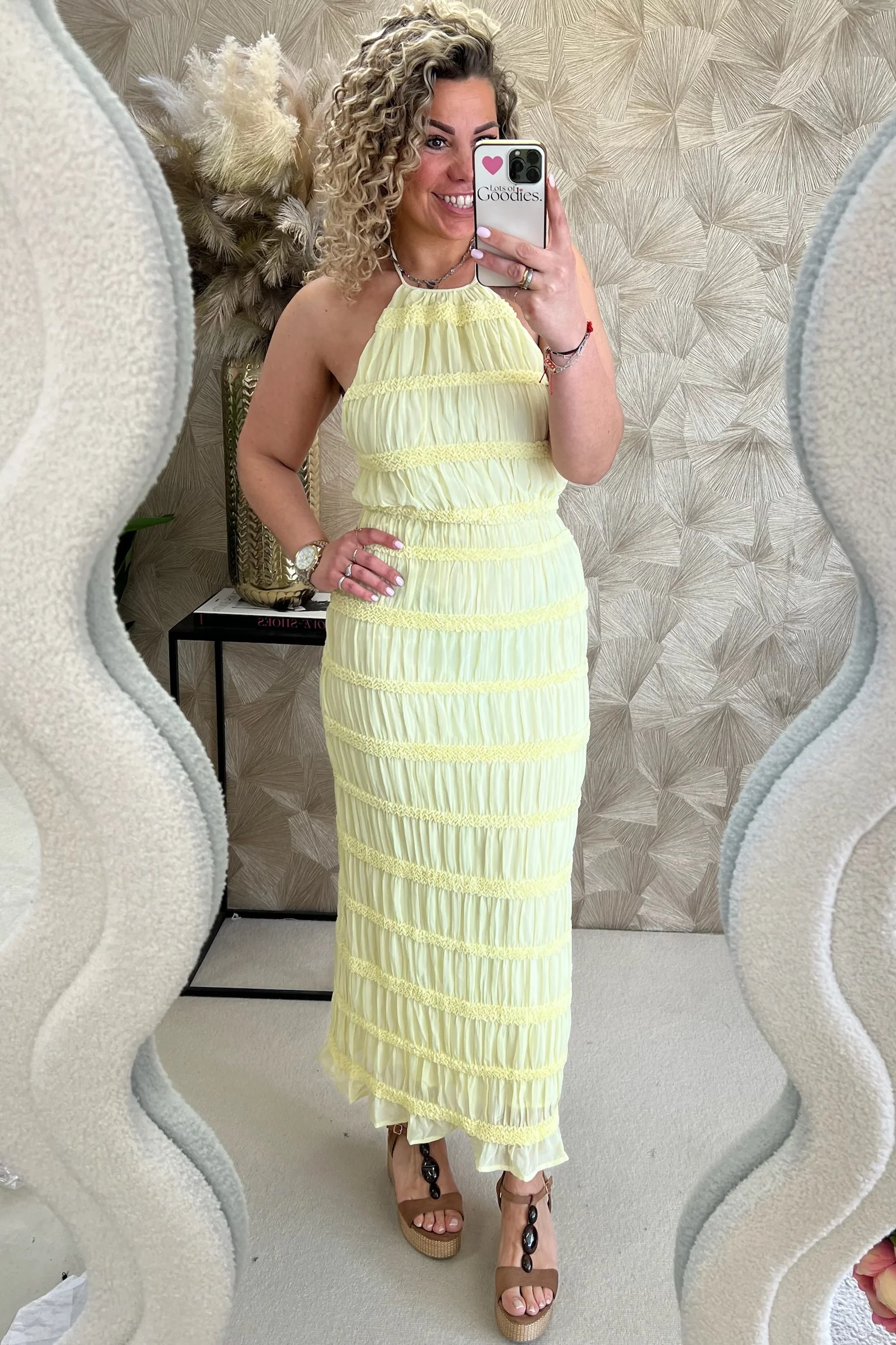 Valentina Maxi Dress - Butter Yellow - Image 3