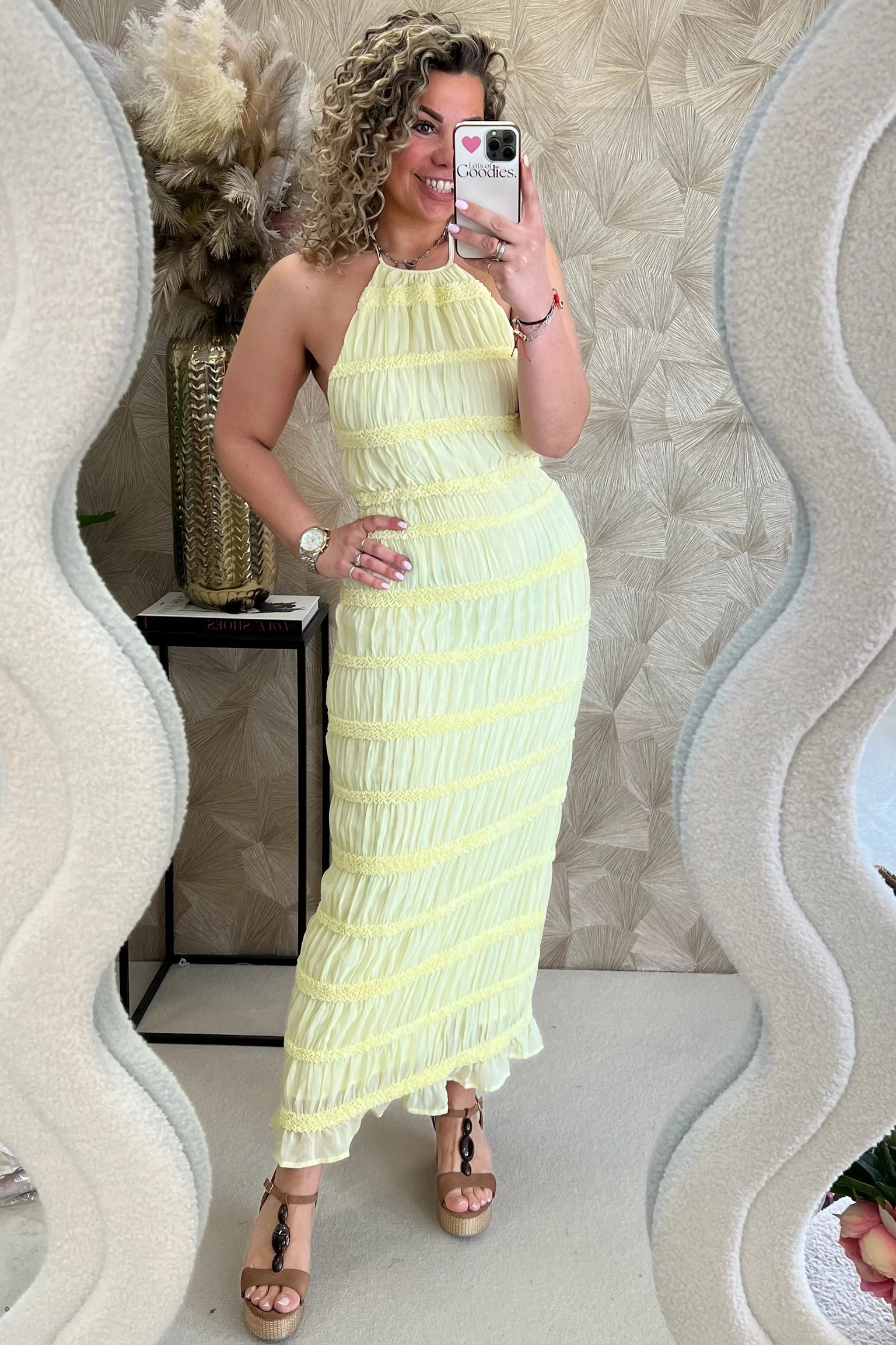 Valentina Maxi Dress - Butter Yellow - Image 4