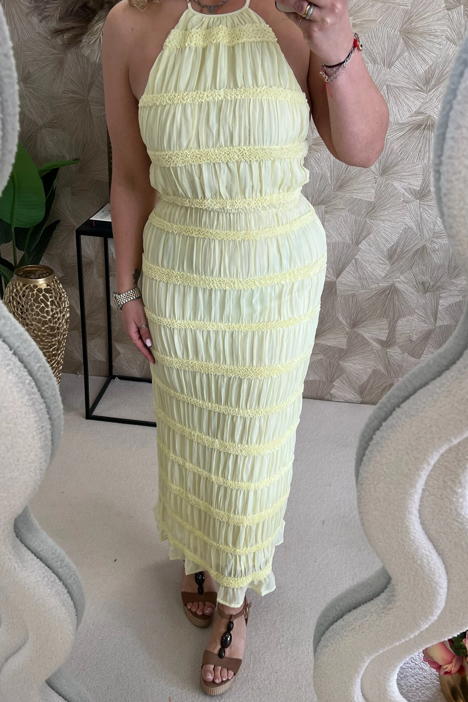 Valentina Maxi Dress - Butter Yellow - Image 5