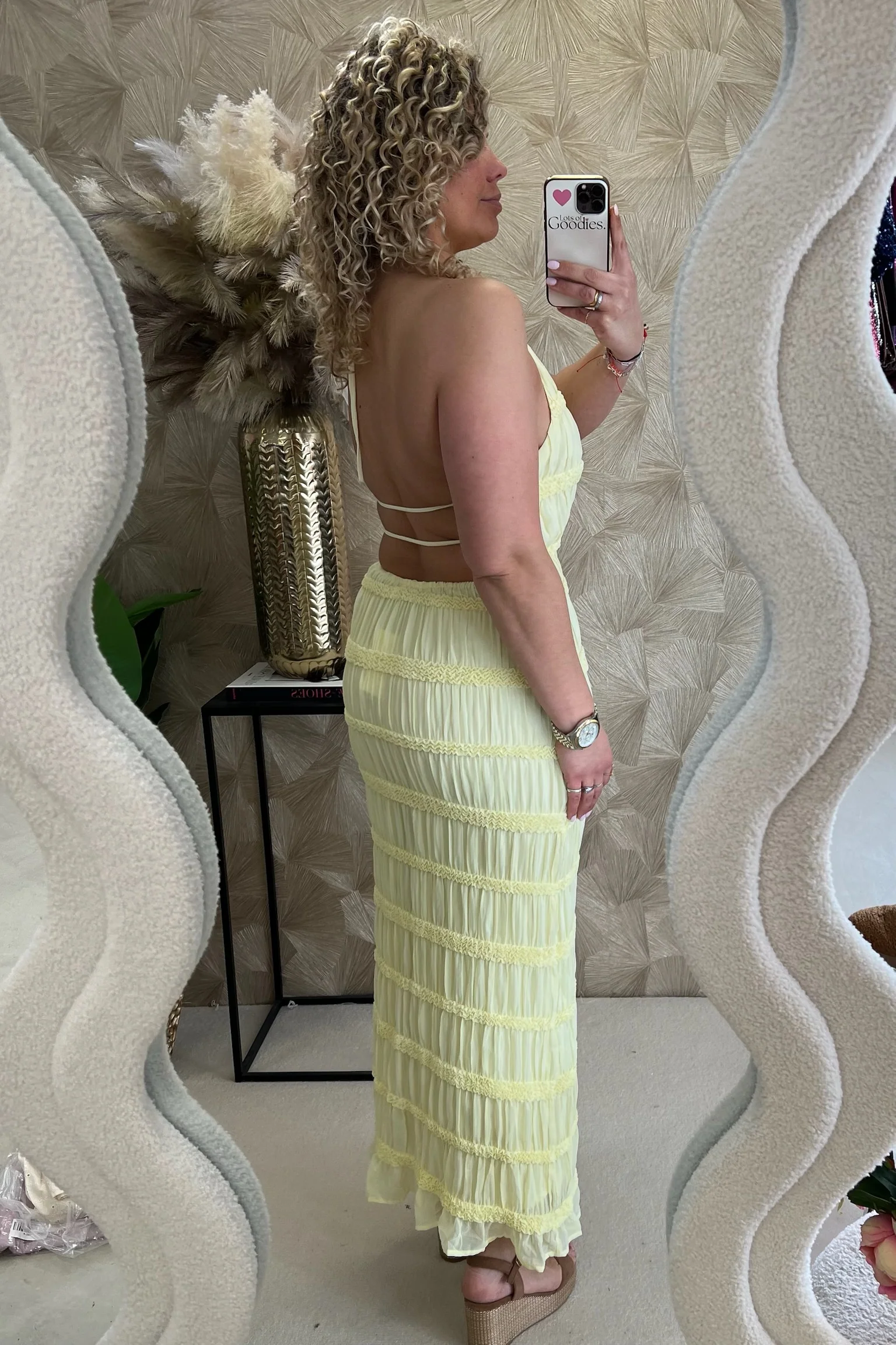 Valentina Maxi Dress - Butter Yellow - Image 6