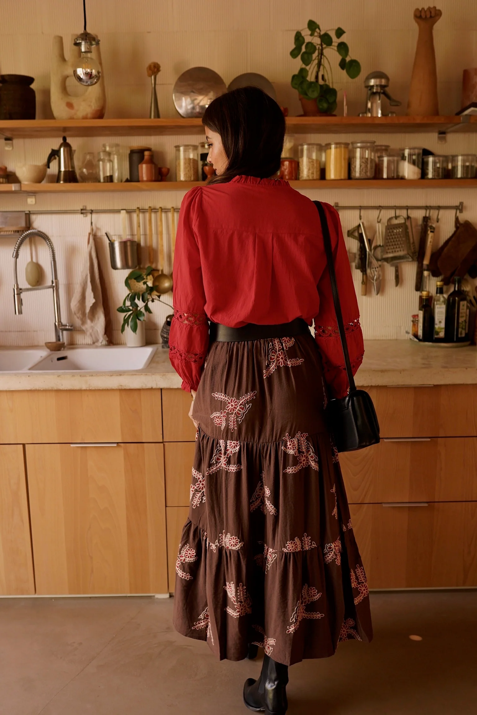Valerie Skirt - Chocolate - Image 3