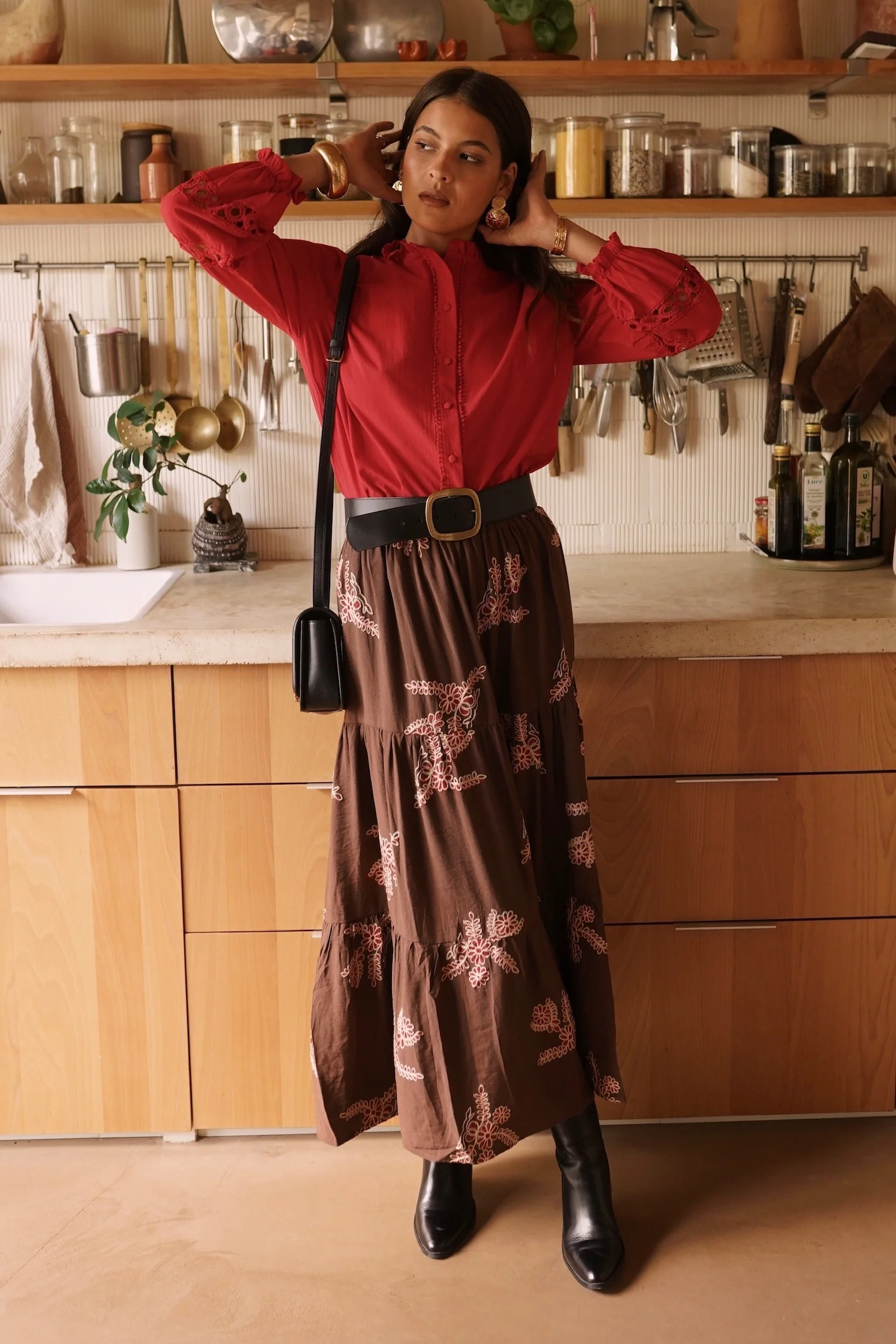 Valerie Skirt - Chocolate - Image 4