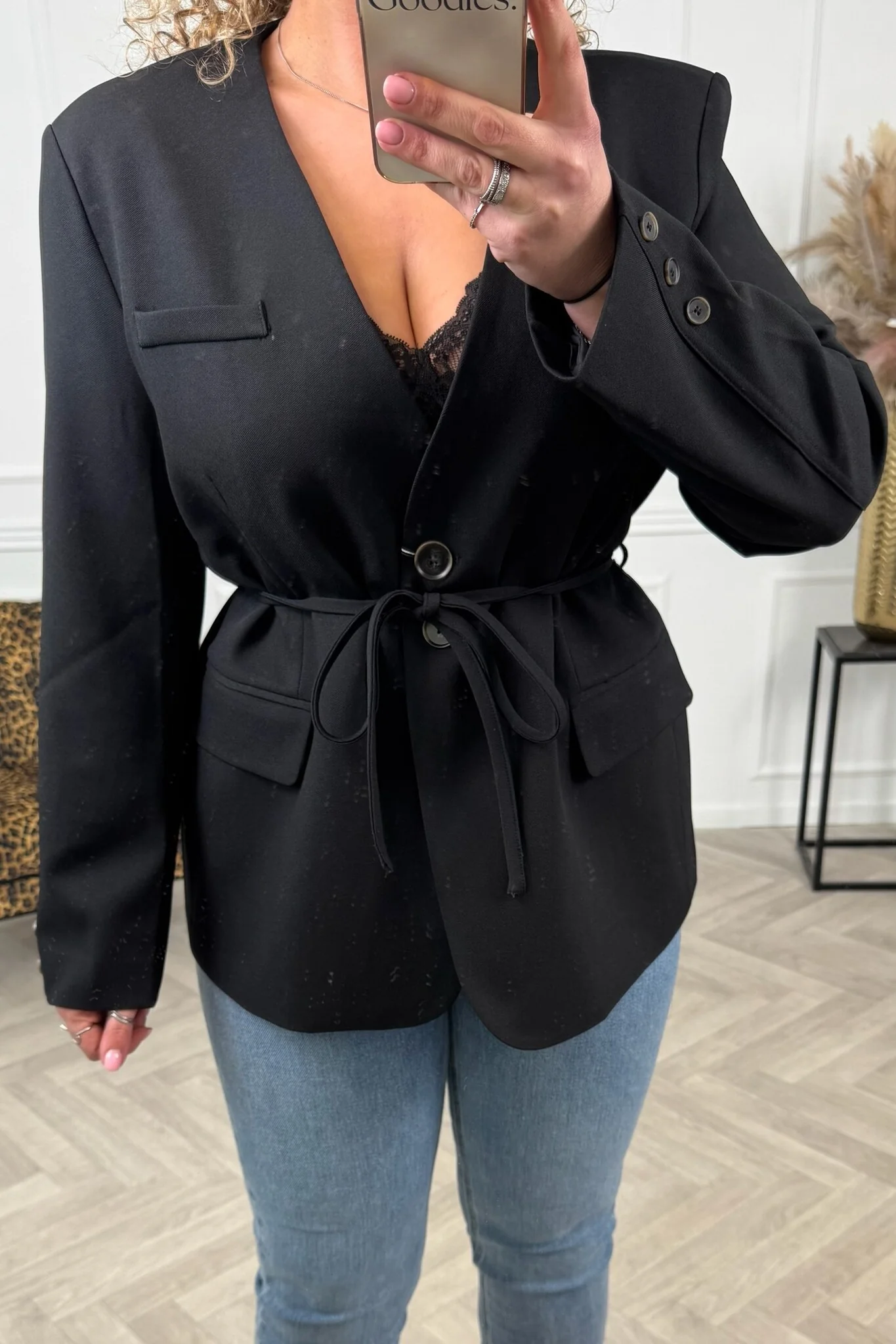 Veerle Blazer - Black - Image 3