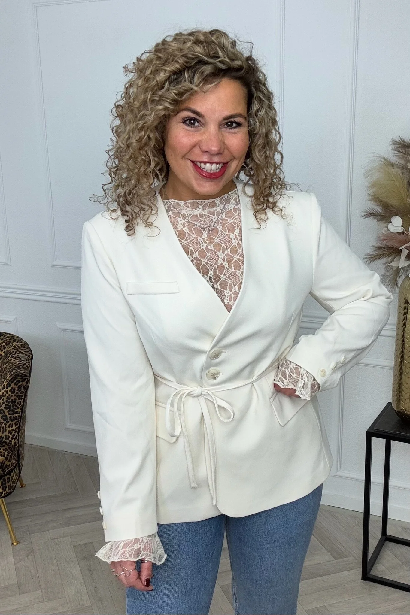 Veerle Blazer - Creme - Image 2