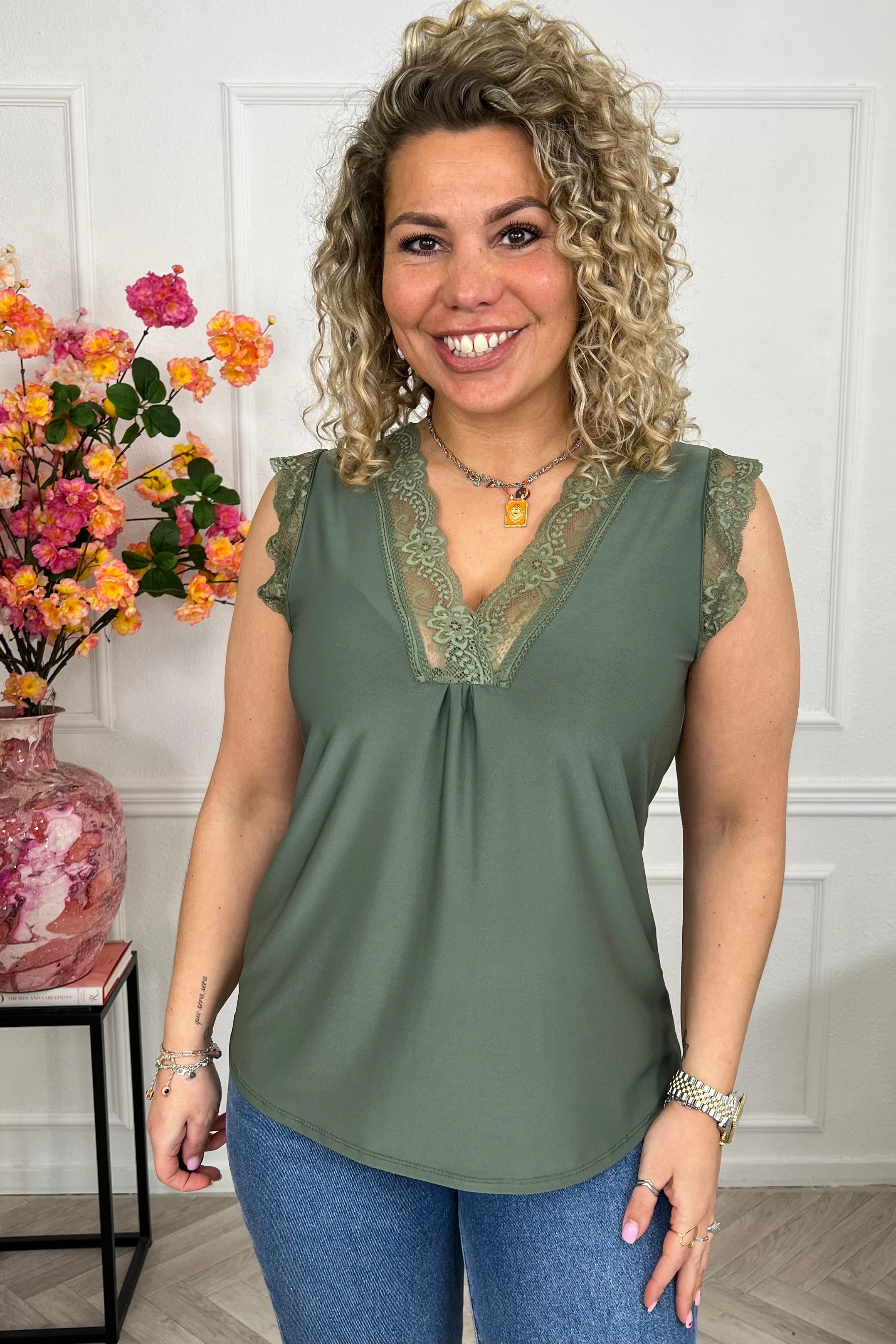 Viscose Miami Top - Armygreen
